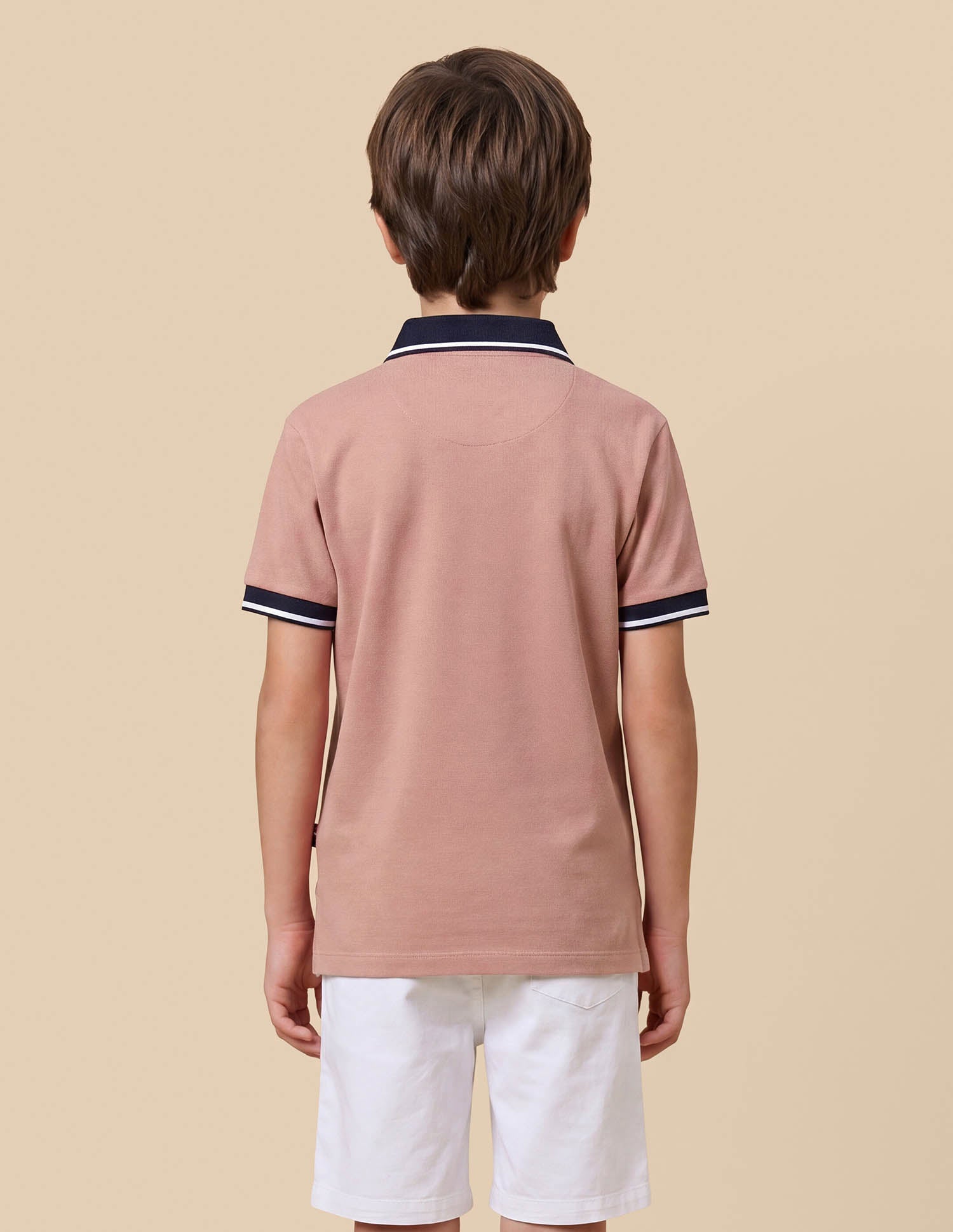 Colour Blocked Regular Fit Polo Shirt Dark Pink - U.S. Polo Assn. India | Large