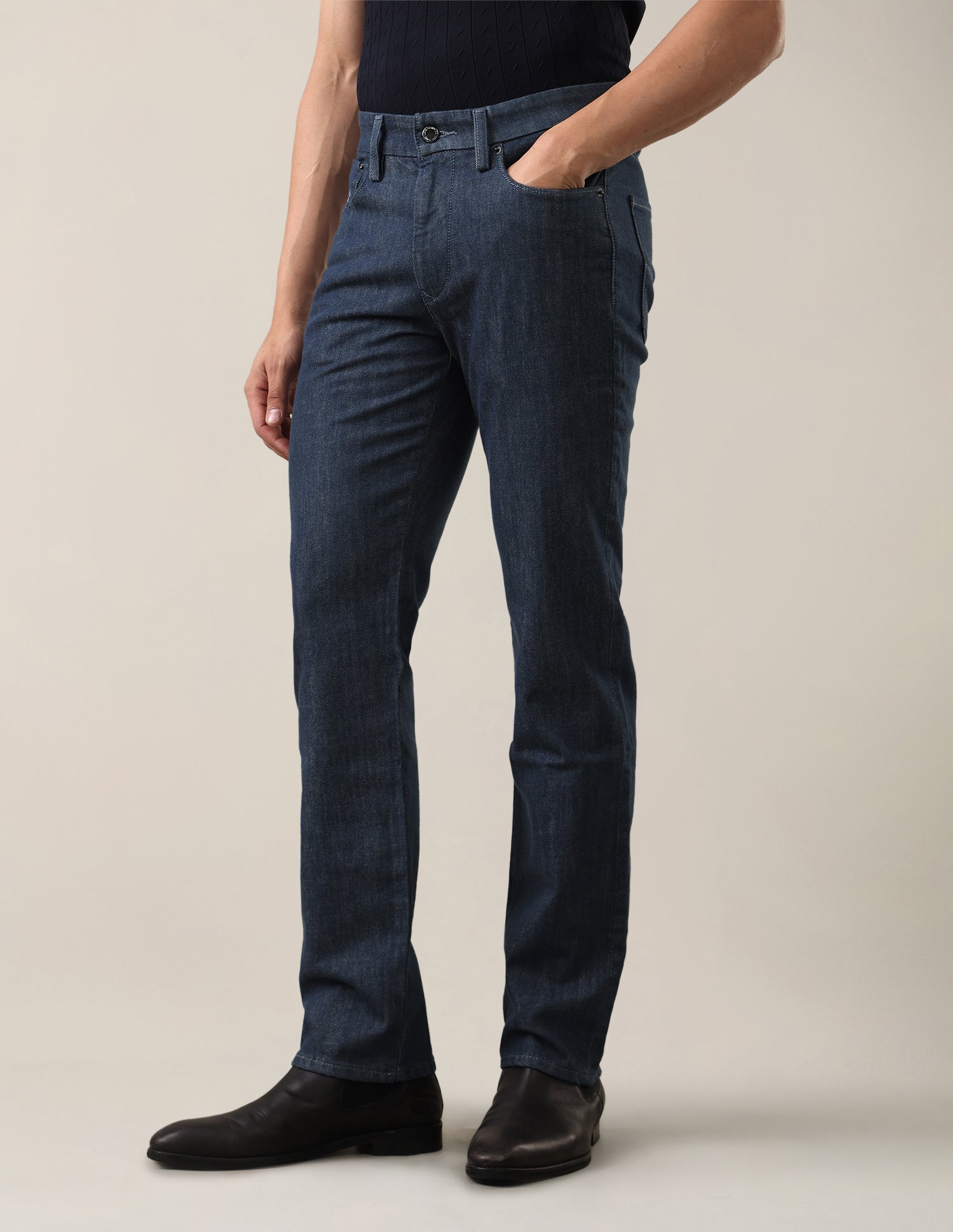 Harold Slim Straight Fit Blue Jeans Blue - U.S. Polo Assn. India | Large