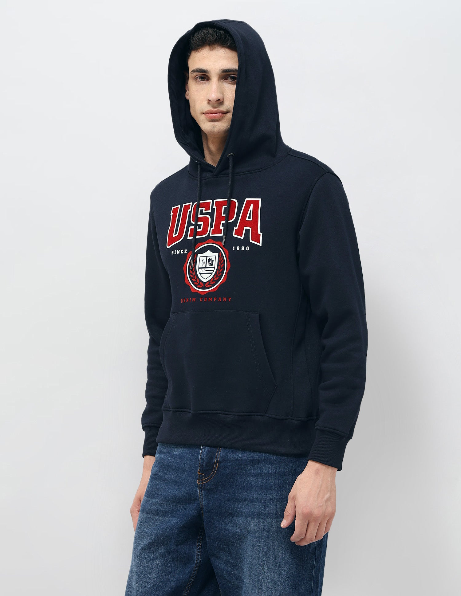 Brand Printed Regular Fit Sweatshirt Navy - U.S. POLO ASSN. | Large