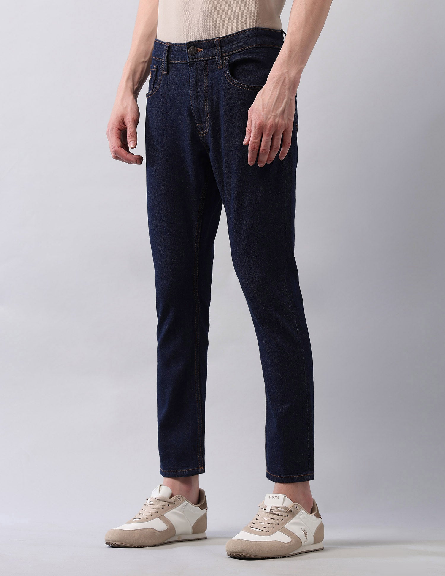 Henry Tapered Fit Blue Jeans Blue - U.S. Polo Assn. India | Large