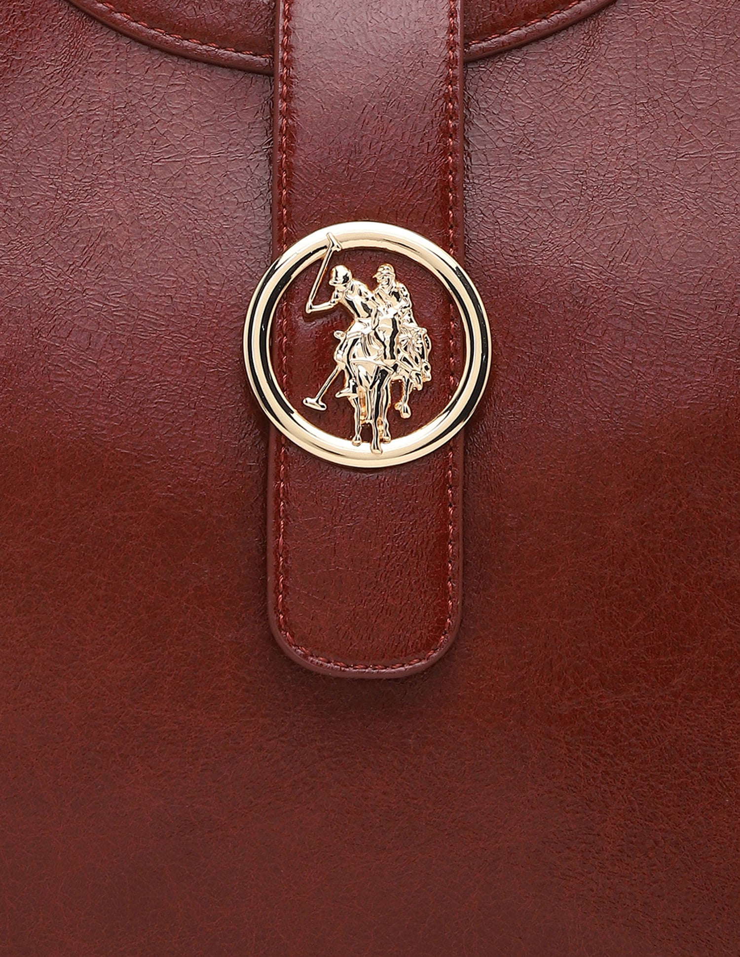 Women Aris Textured Tote Bag Wine - U.S. POLO ASSN. | Large