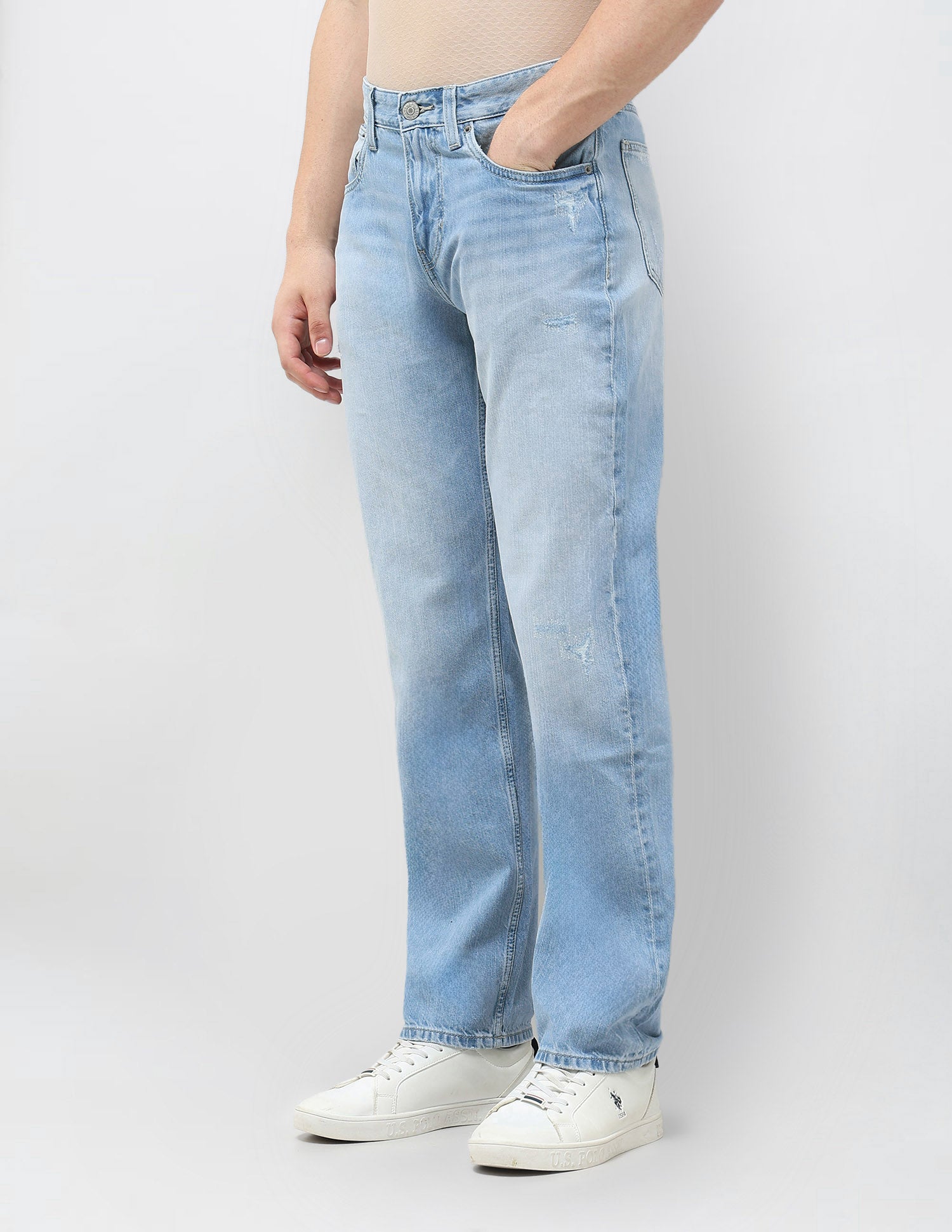 Shawn Relaxed Fit Blue Jeans Blue - U.S. POLO ASSN. | Large