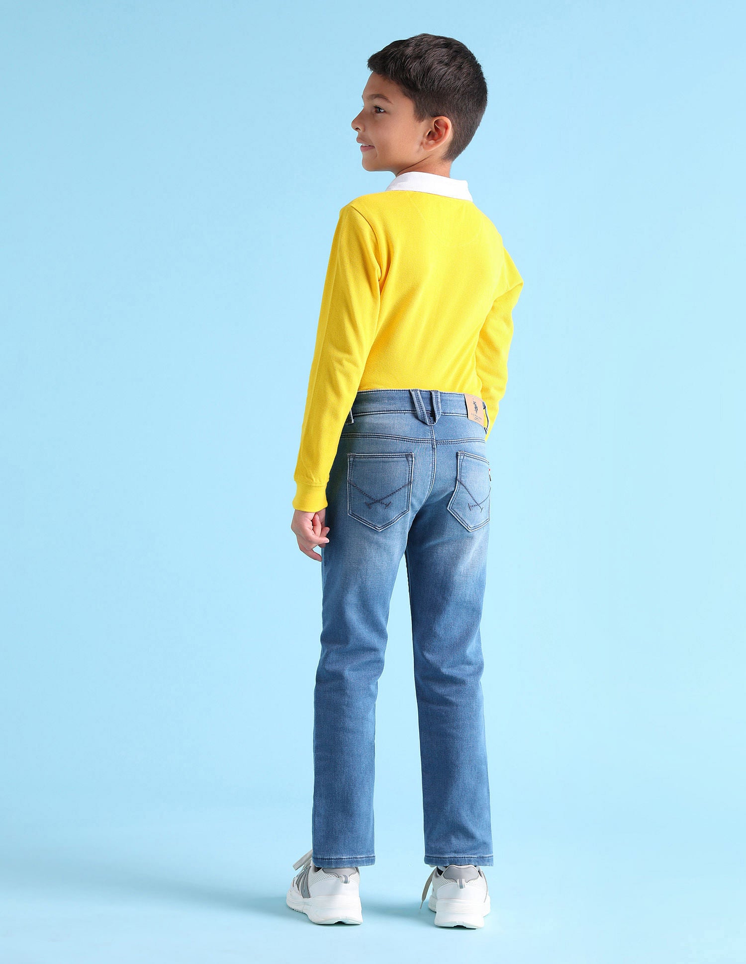 Boys Relaxed Fit Blue Jeans Blue - U.S. POLO ASSN. | Large