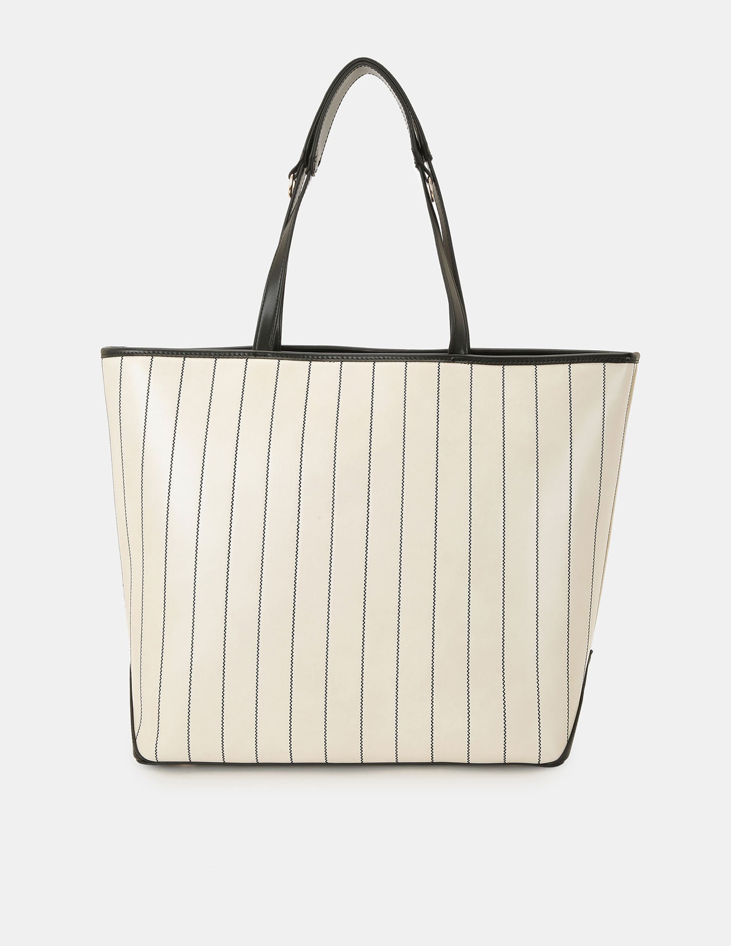 Women Bunny Striped Office Tote bag Off White - U.S. POLO ASSN. | Large