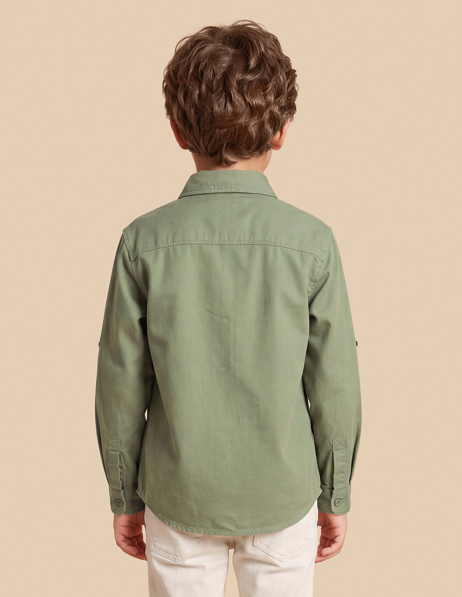 Solid Twill Shirt Olive - U.S. Polo Assn. India | Large