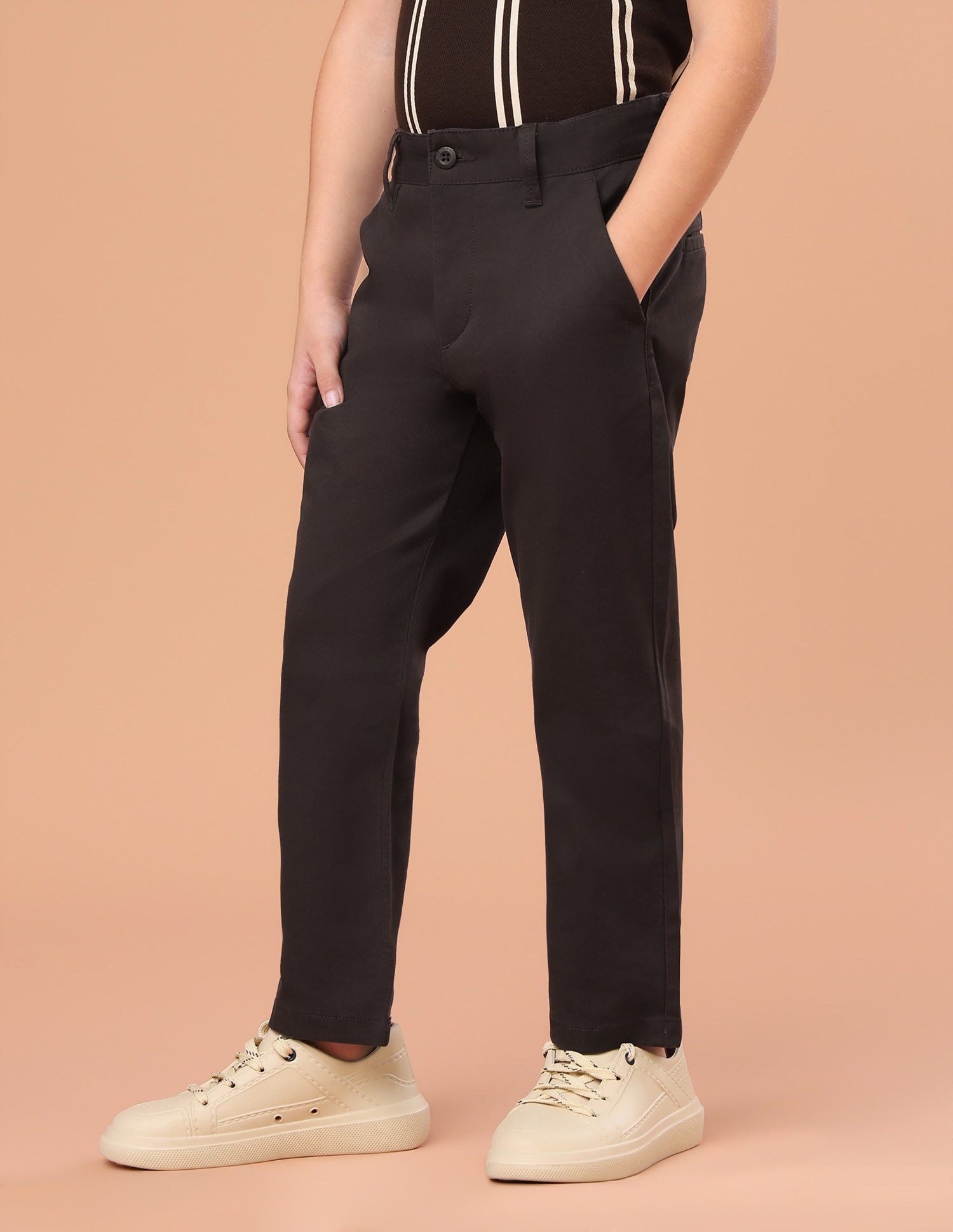 Twill Slim Fit Chinos Choco - U.S. Polo Assn. India | Large