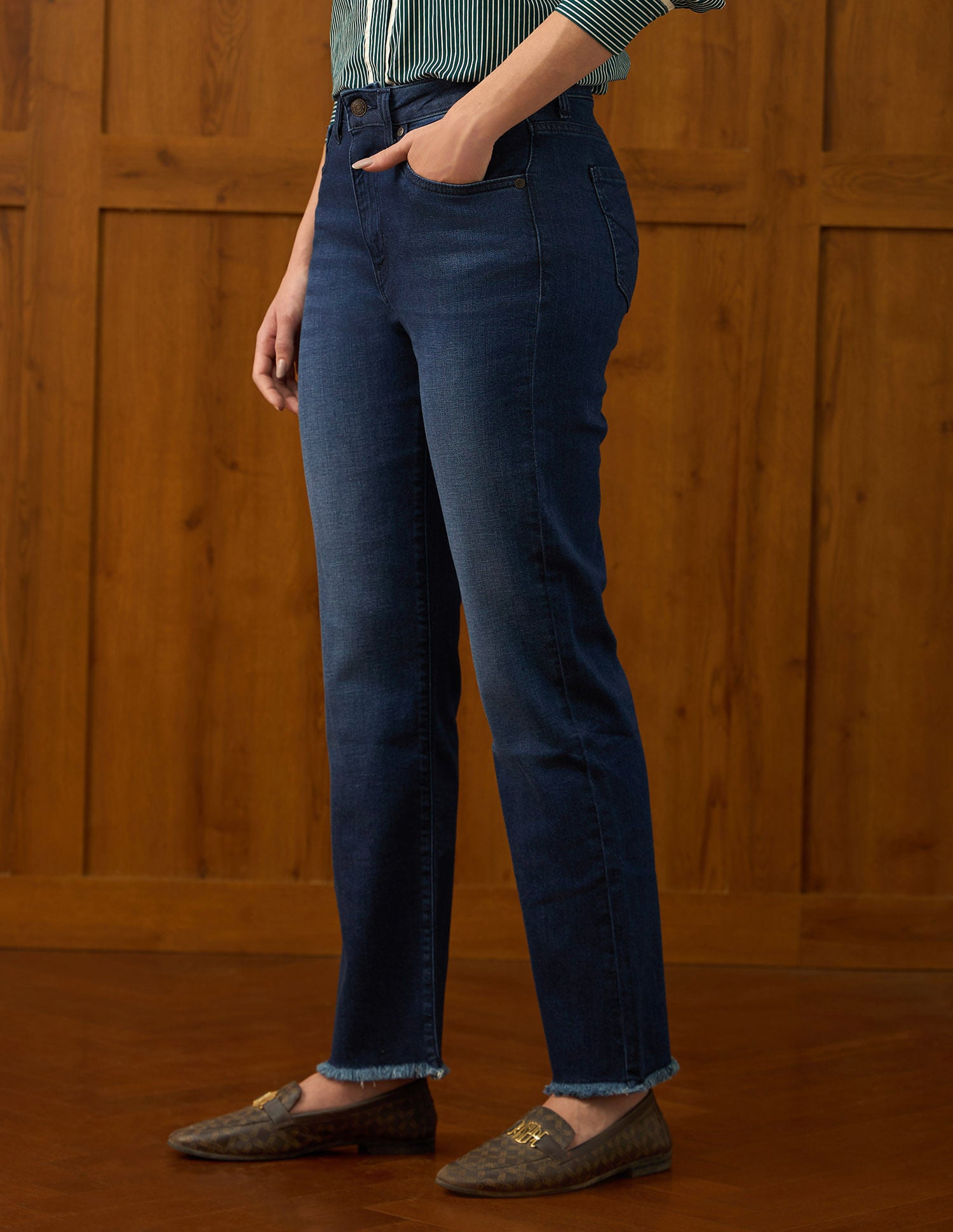 High Rise Straight Fit Dark Blue - U.S. POLO ASSN. | Large