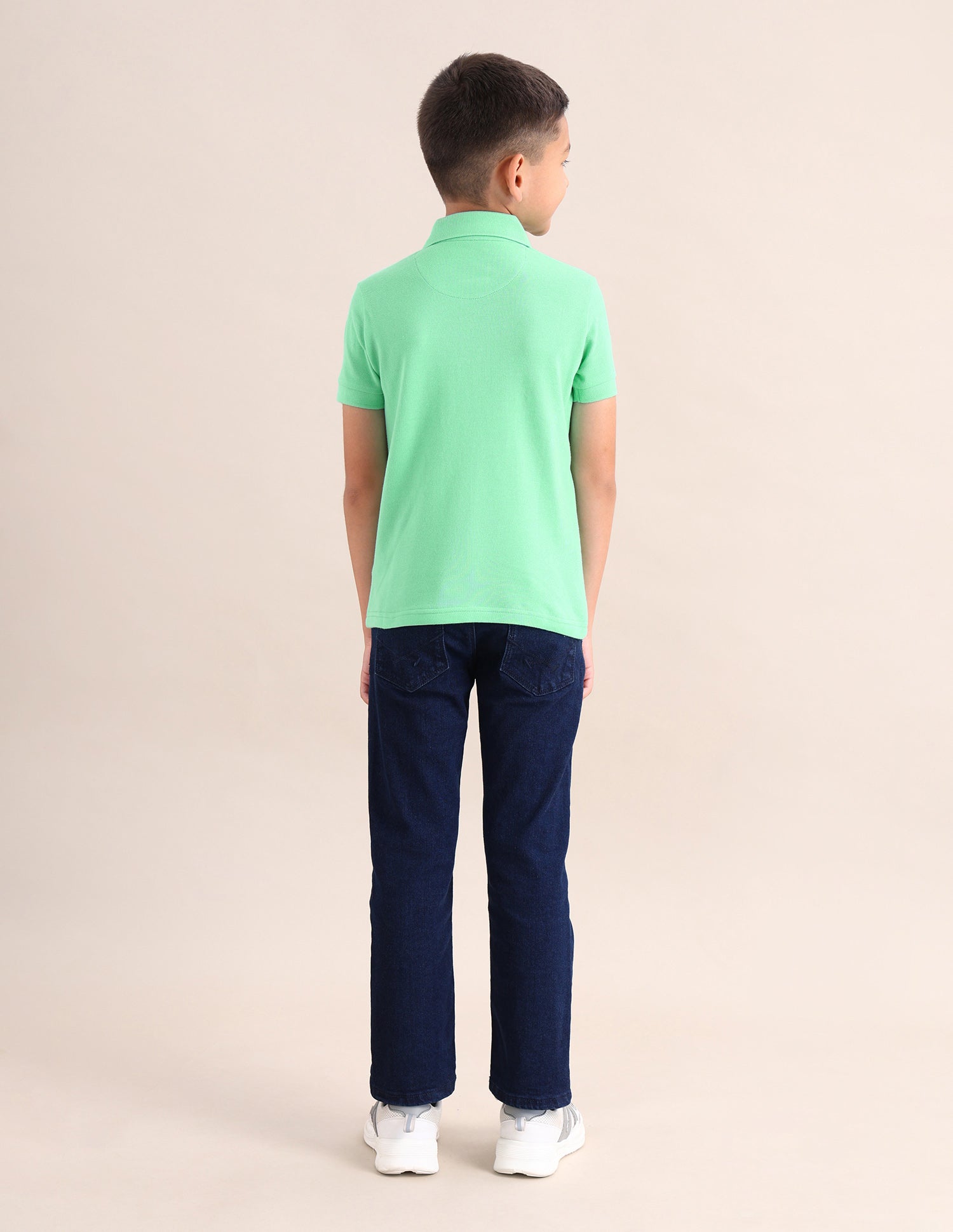 Boys Solid Cotton T-Shirt Mint - U.S. POLO ASSN. | Large