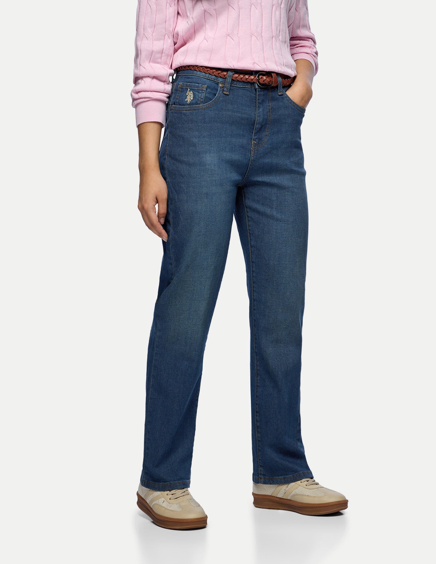 Straight Fit Blue Jeans Blue - U.S. Polo Assn. India | Large