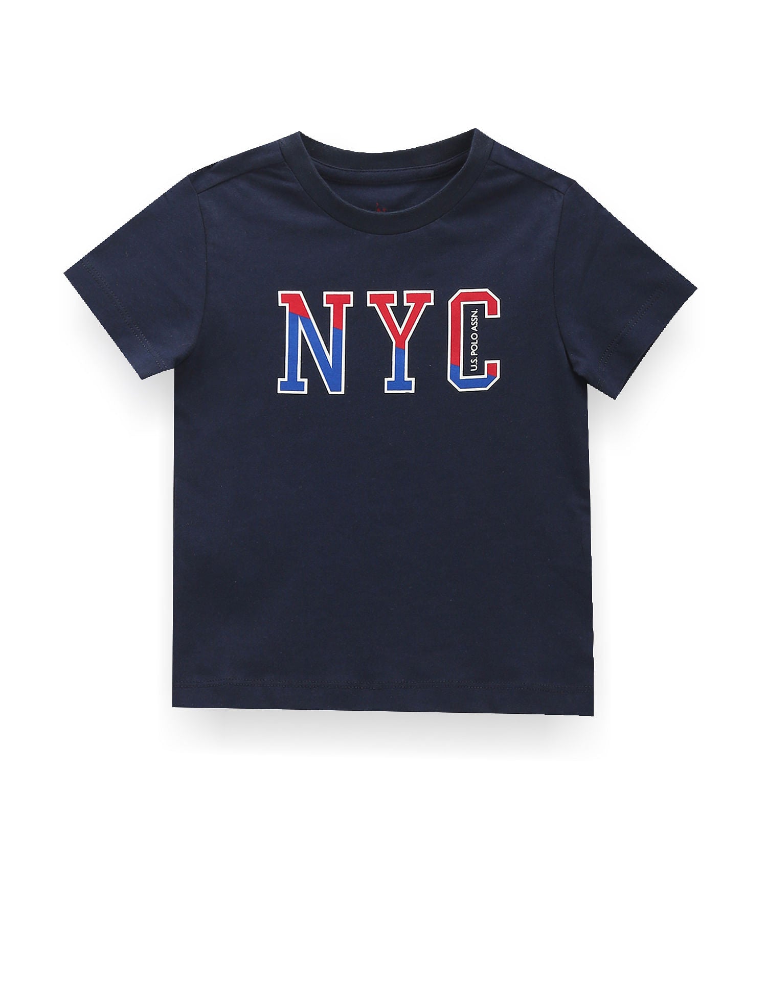 Boys Pure Cotton T-Shirt - Pack Of 2 Green and Navy - U.S. POLO ASSN. | Large