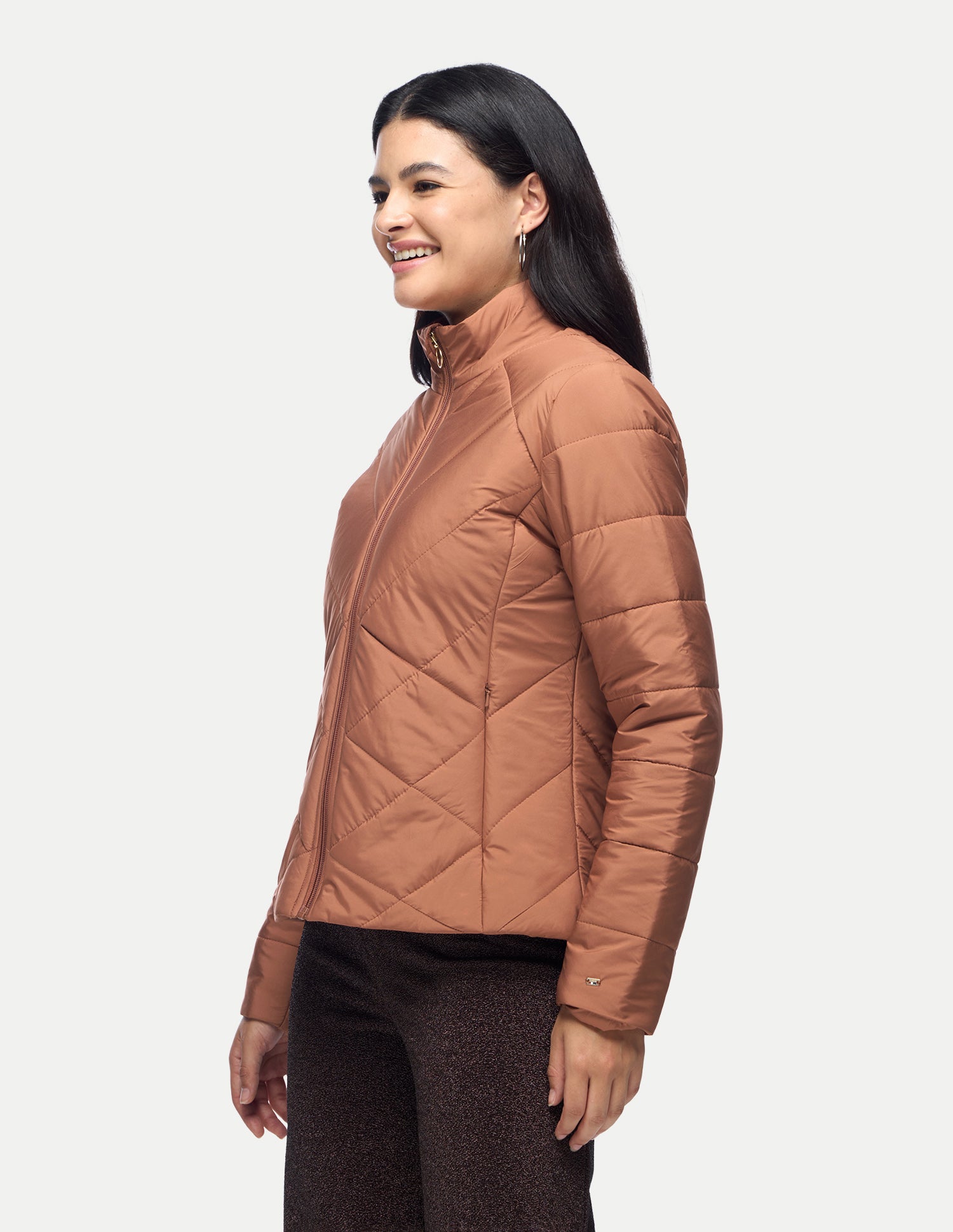 Regular Fit Quilted Jacket Rust - U.S. Polo Assn. India | Large