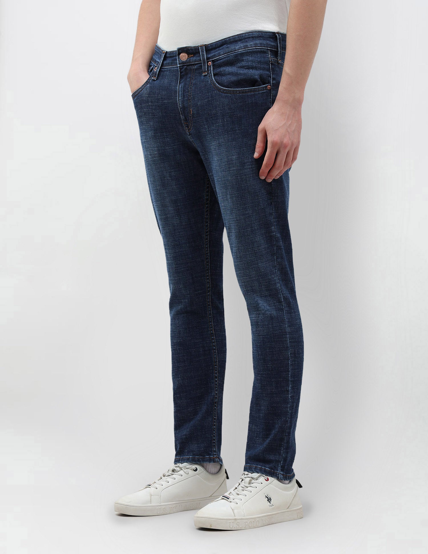 Henry Tapered Fit Blue Jeans Dark Blue - U.S. Polo Assn. India | Large
