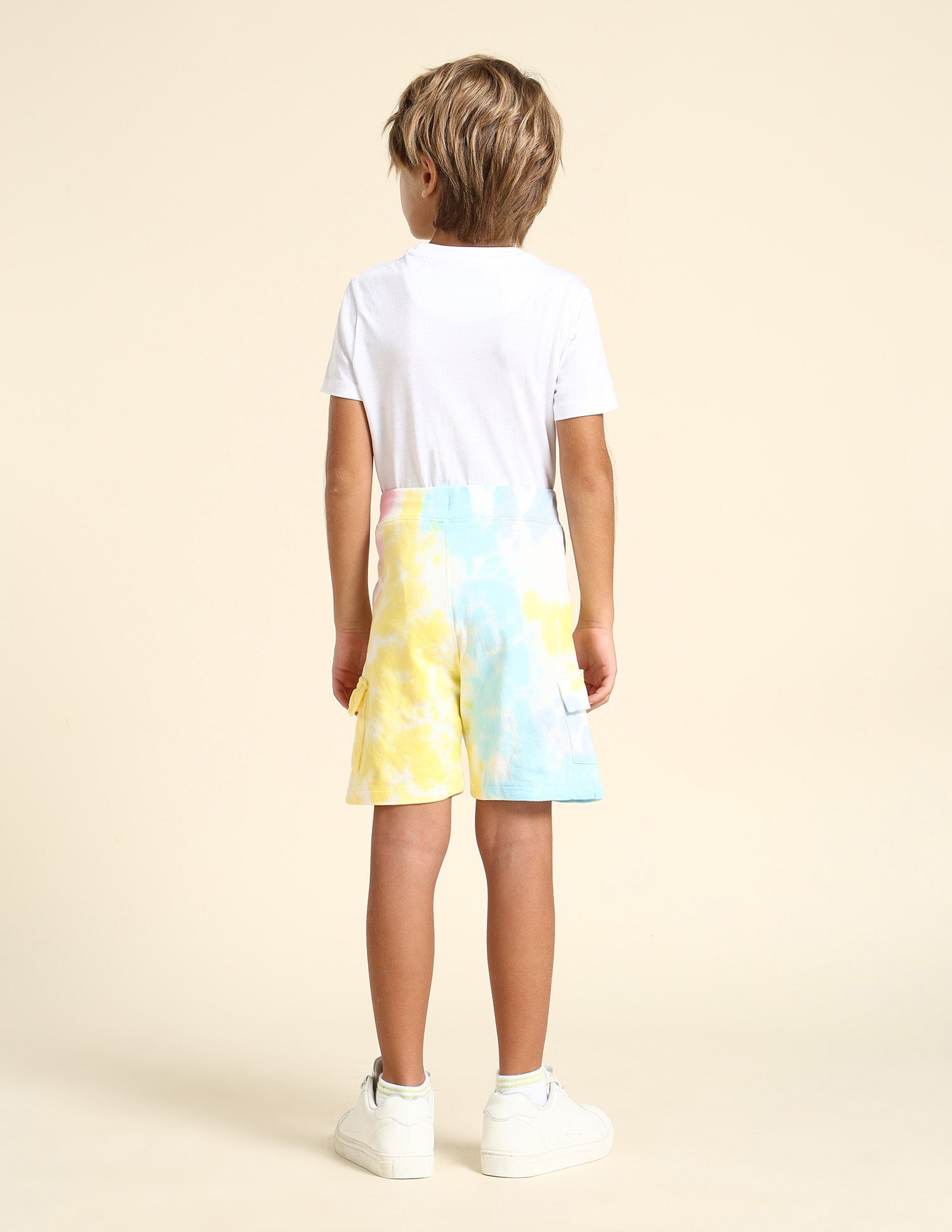 Boys Tie And Dye Regular Fit Shorts Light Purple - U.S. POLO ASSN. | Large