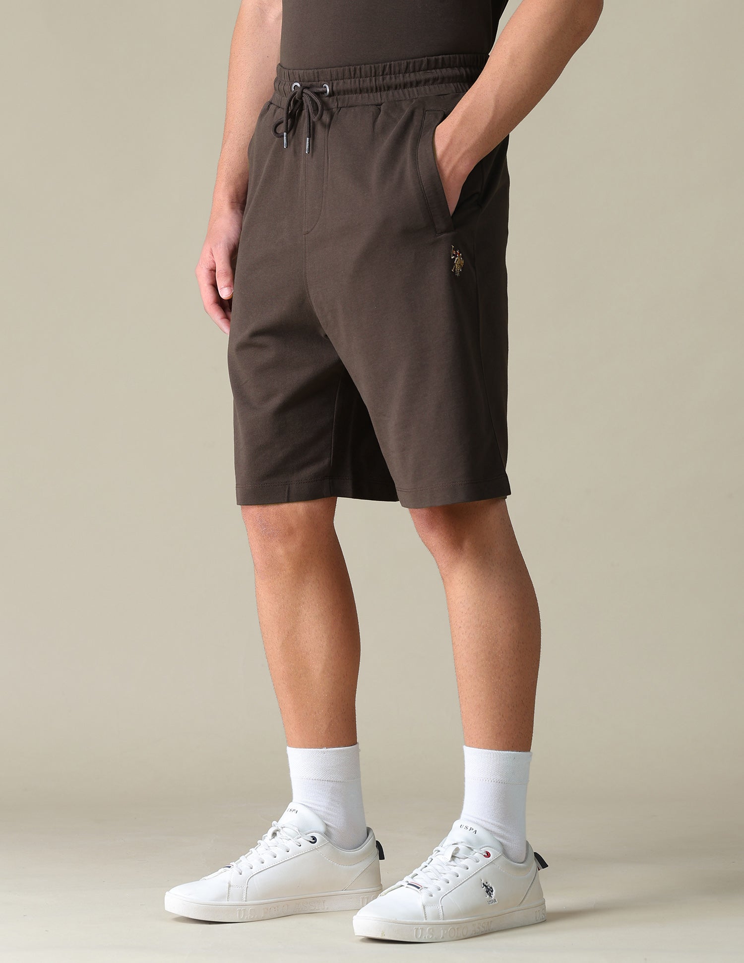 Regular Fit Knitted Shorts Purple - U.S. Polo Assn. India | Large