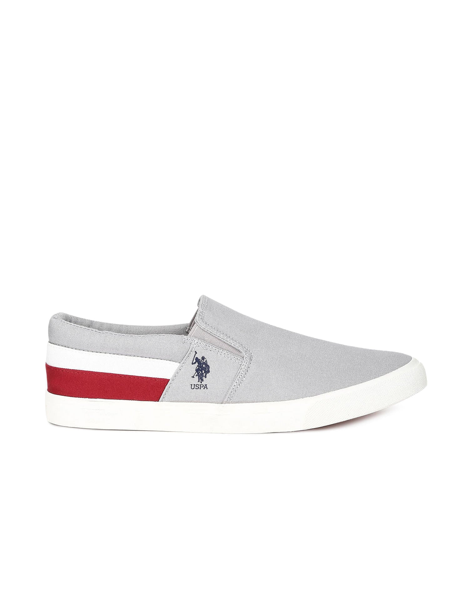 Men Carlin 5.0 Colourblocked Sneakers Grey - U.S. Polo Assn. India | Large