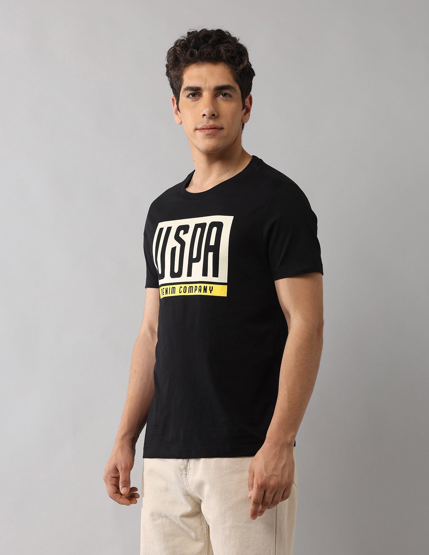 Brand Printed Americana T-Shirt Black - U.S. POLO ASSN. | Large