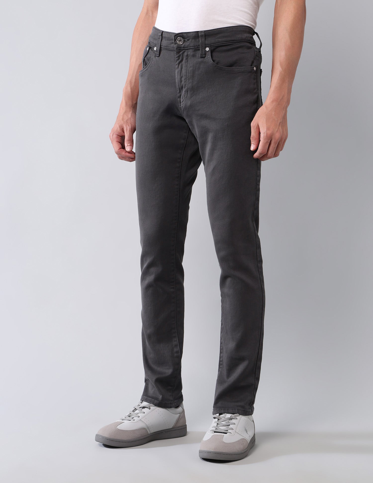 Brandon Slim Tapered Fit Grey Jeans Grey - U.S. POLO ASSN. | Large