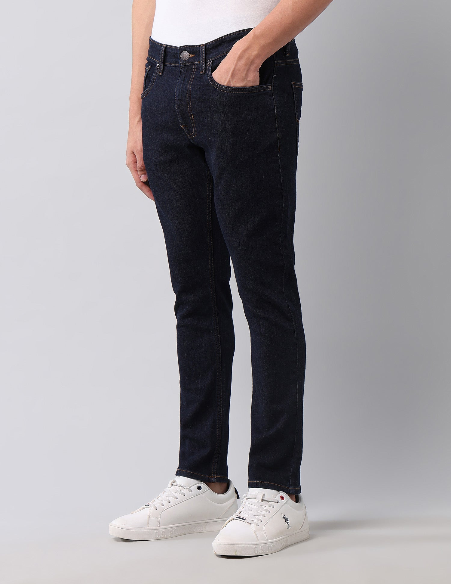 Henry Tapered Fit Blue Jeans Dark Blue - U.S. POLO ASSN. | Large