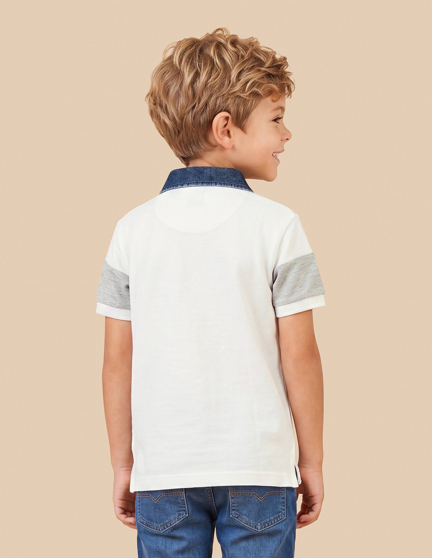 Horizontal Striped Regular Fit Polo Shirt Off White - U.S. Polo Assn. India | Large