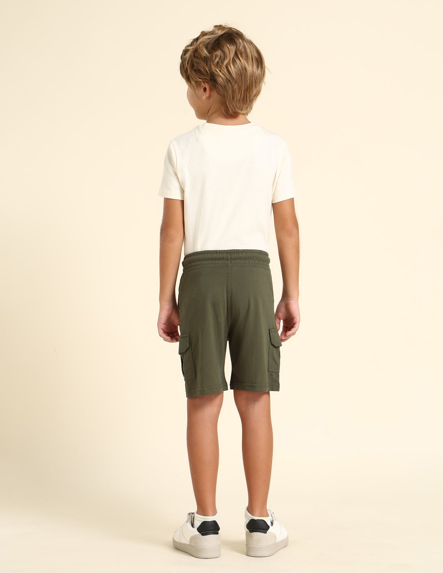Boys Pure Cotton Regular Fit Shorts Olive - U.S. POLO ASSN. | Large