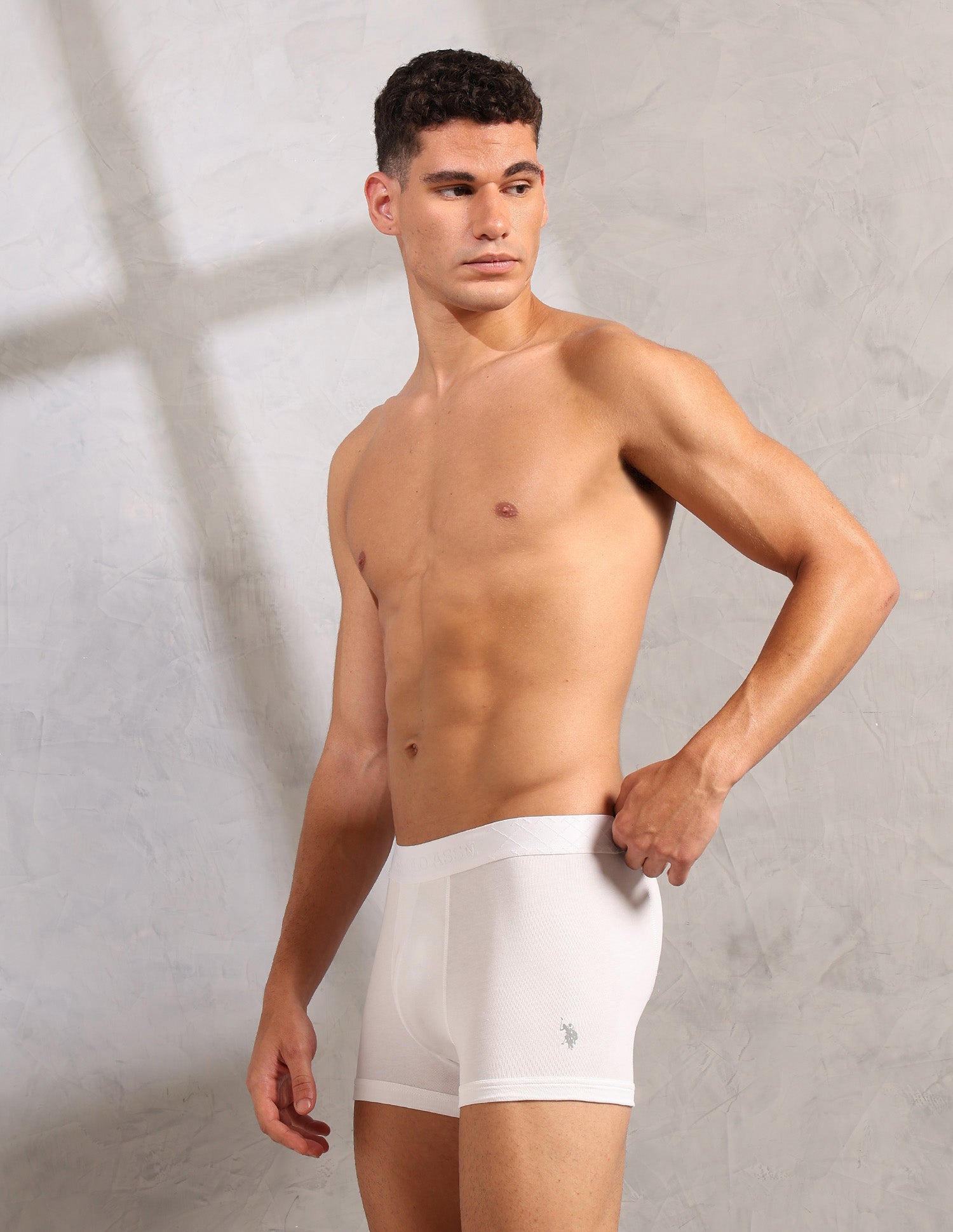 Moisture Control Breathable PT006 Trunks - Pack Of 1 White - U.S. POLO ASSN. | Large