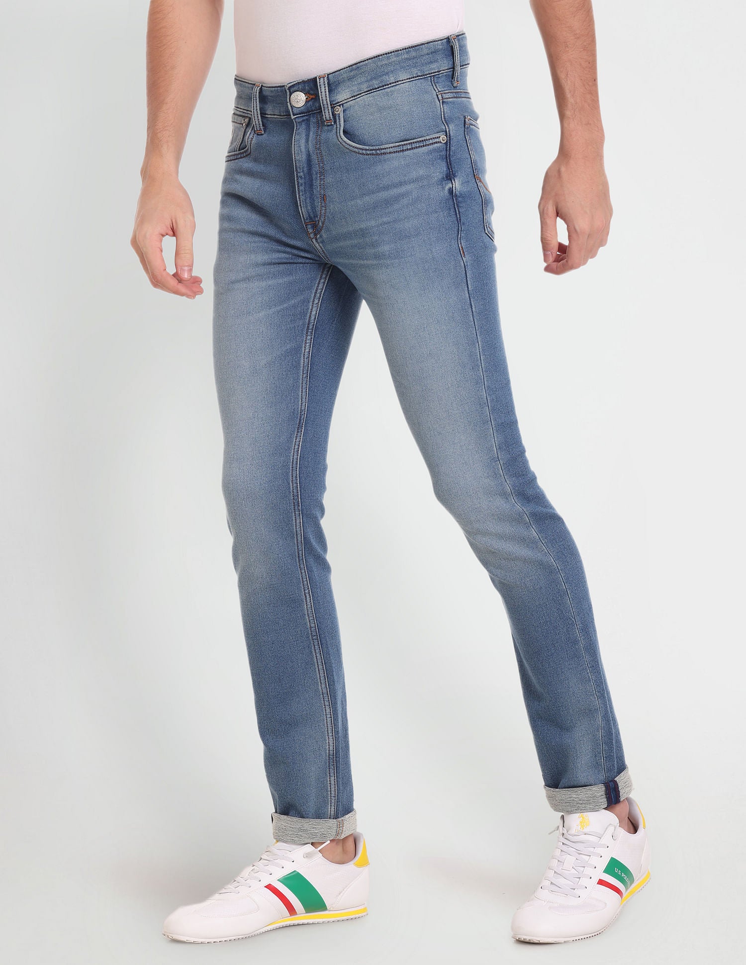 Regallo Skinny Super Soft Jeans Light Blue - U.S. POLO ASSN. | Large