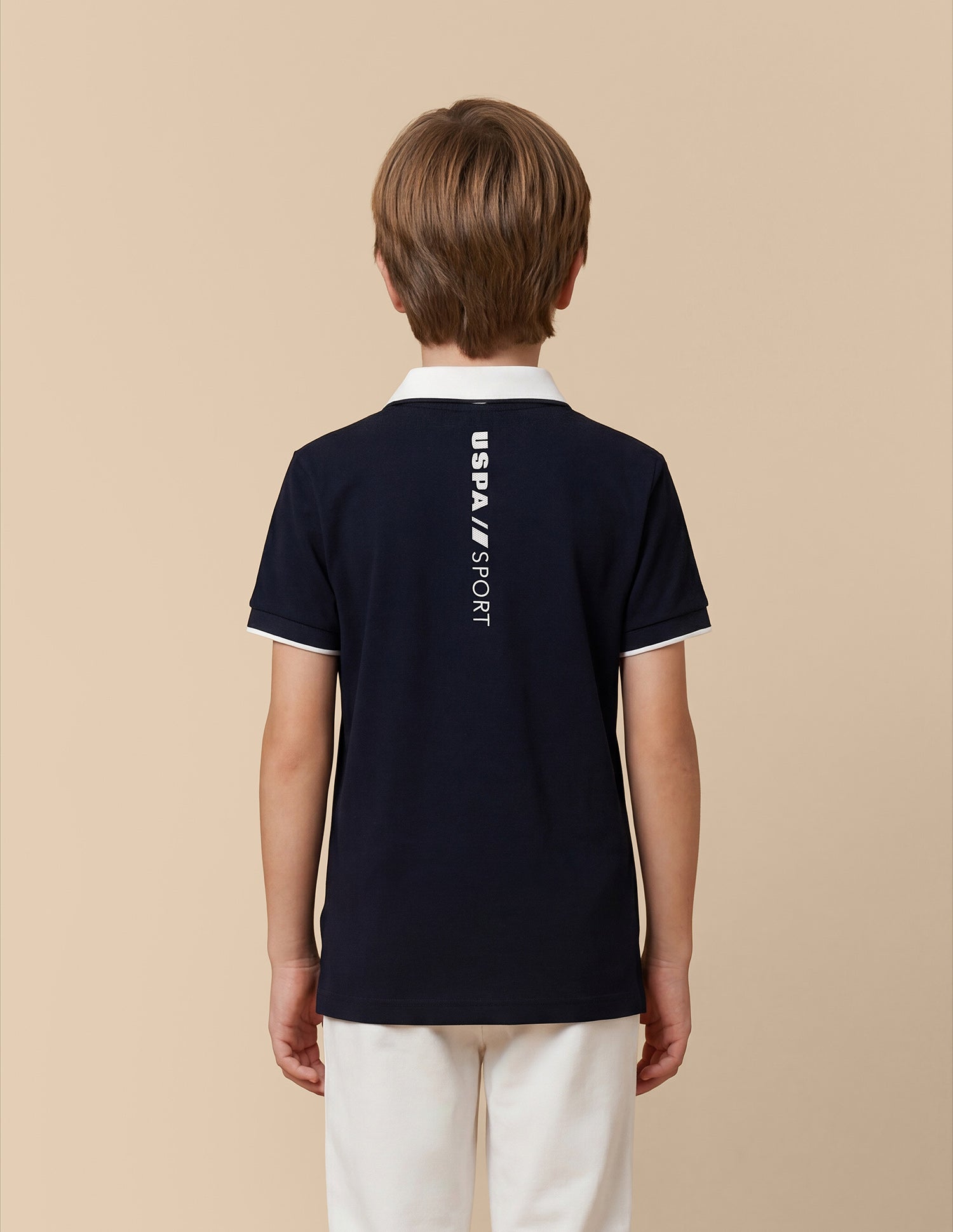 Solid Regular Fit Polo Shirt Navy - U.S. Polo Assn. India | Large