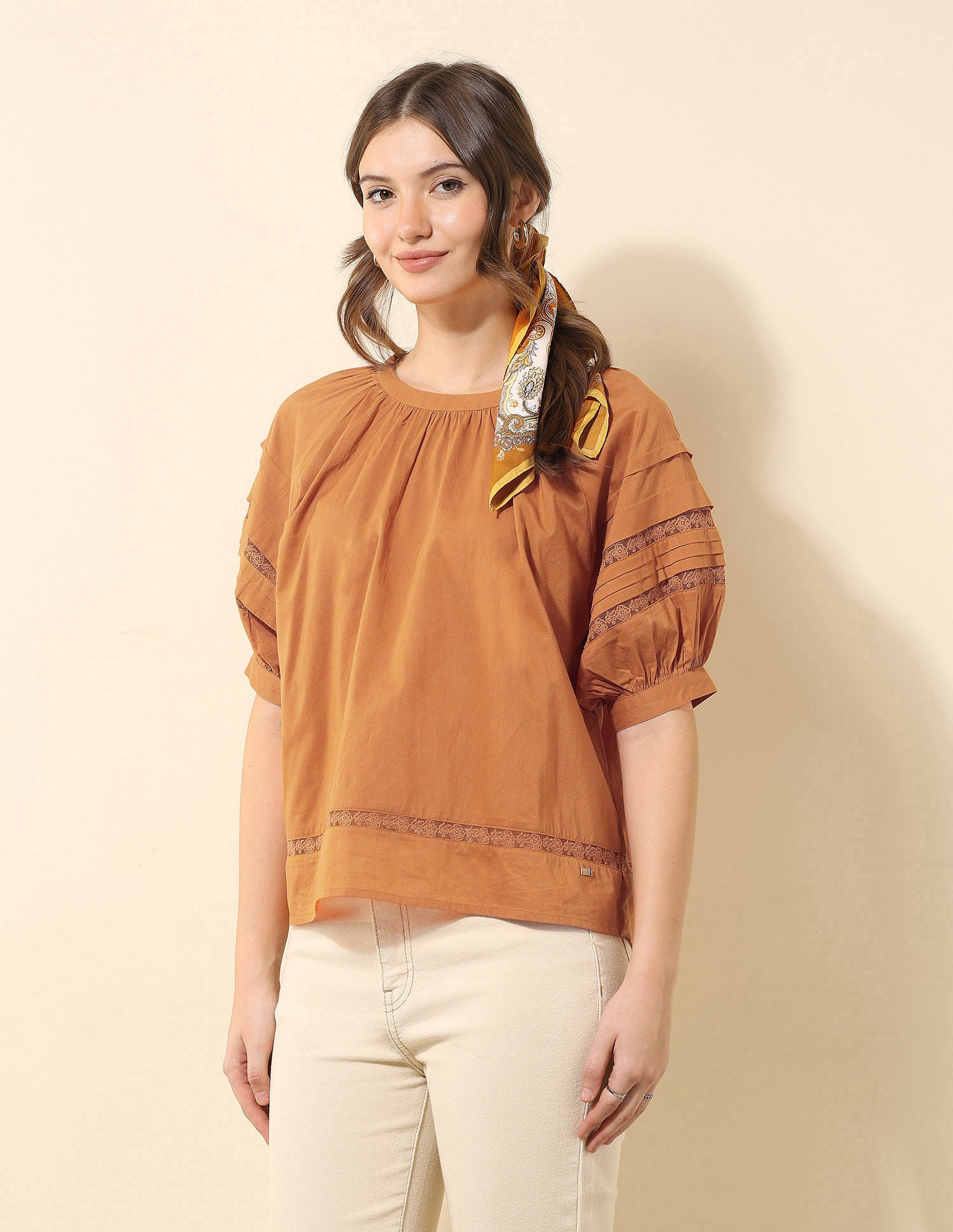 Lace Solid Top Rust - U.S. POLO ASSN. | Large