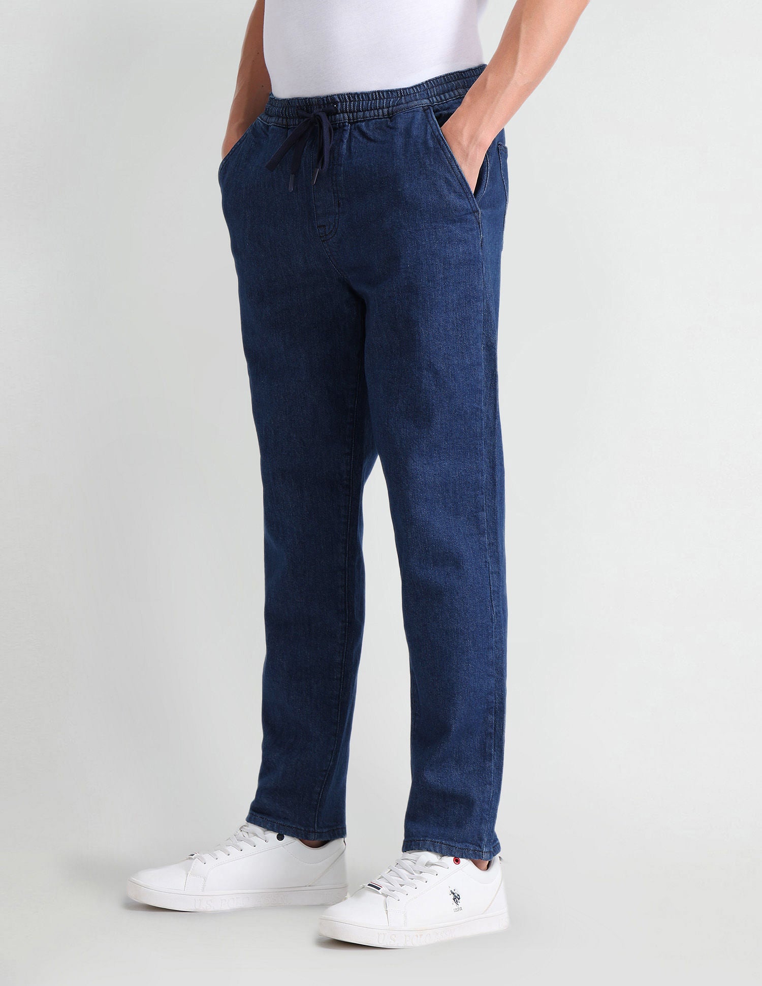 Slim Fit Blue Jogger Jeans Blue - U.S. Polo Assn. India | Large