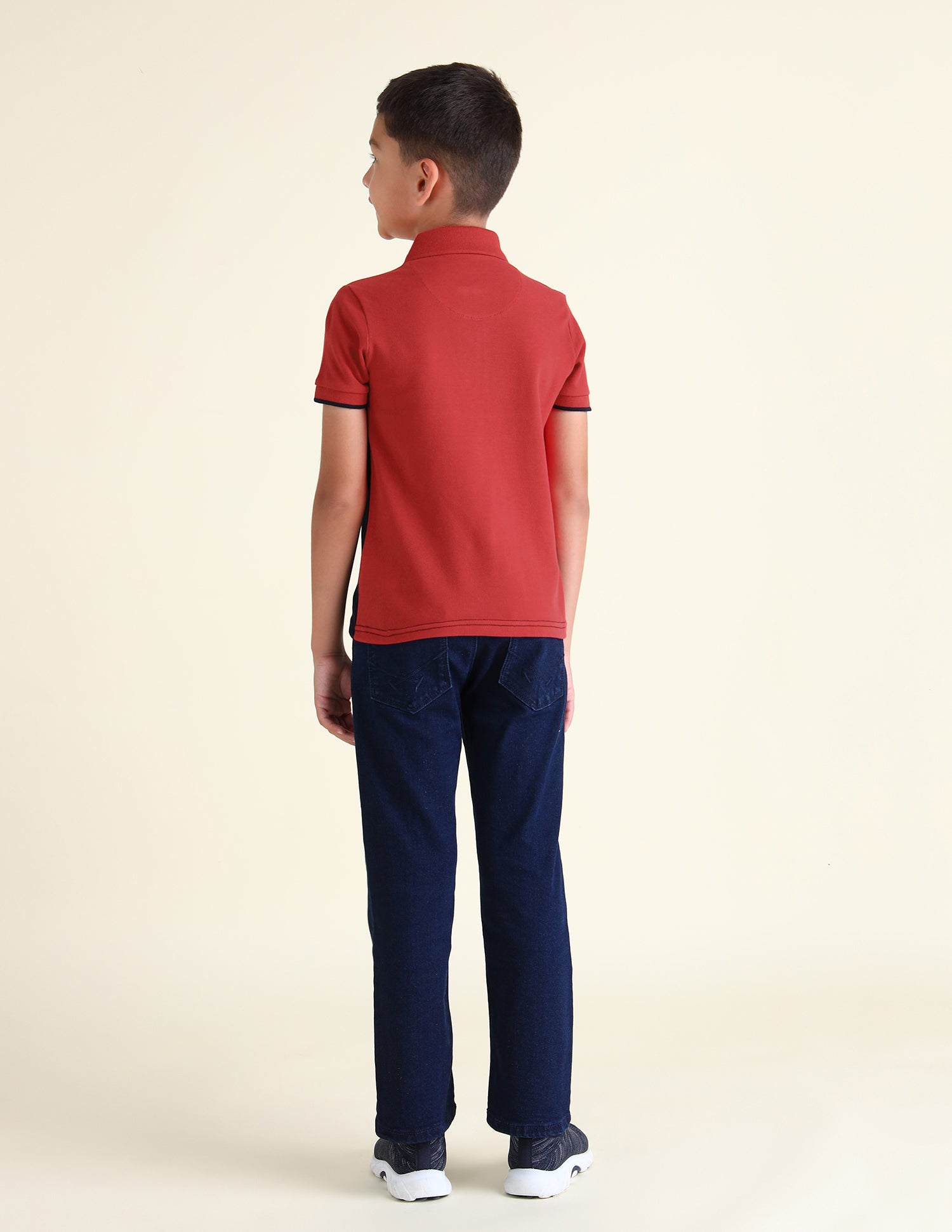 Boys Colour Block Regular Fit Polo Shirts Red - U.S. POLO ASSN. | Large