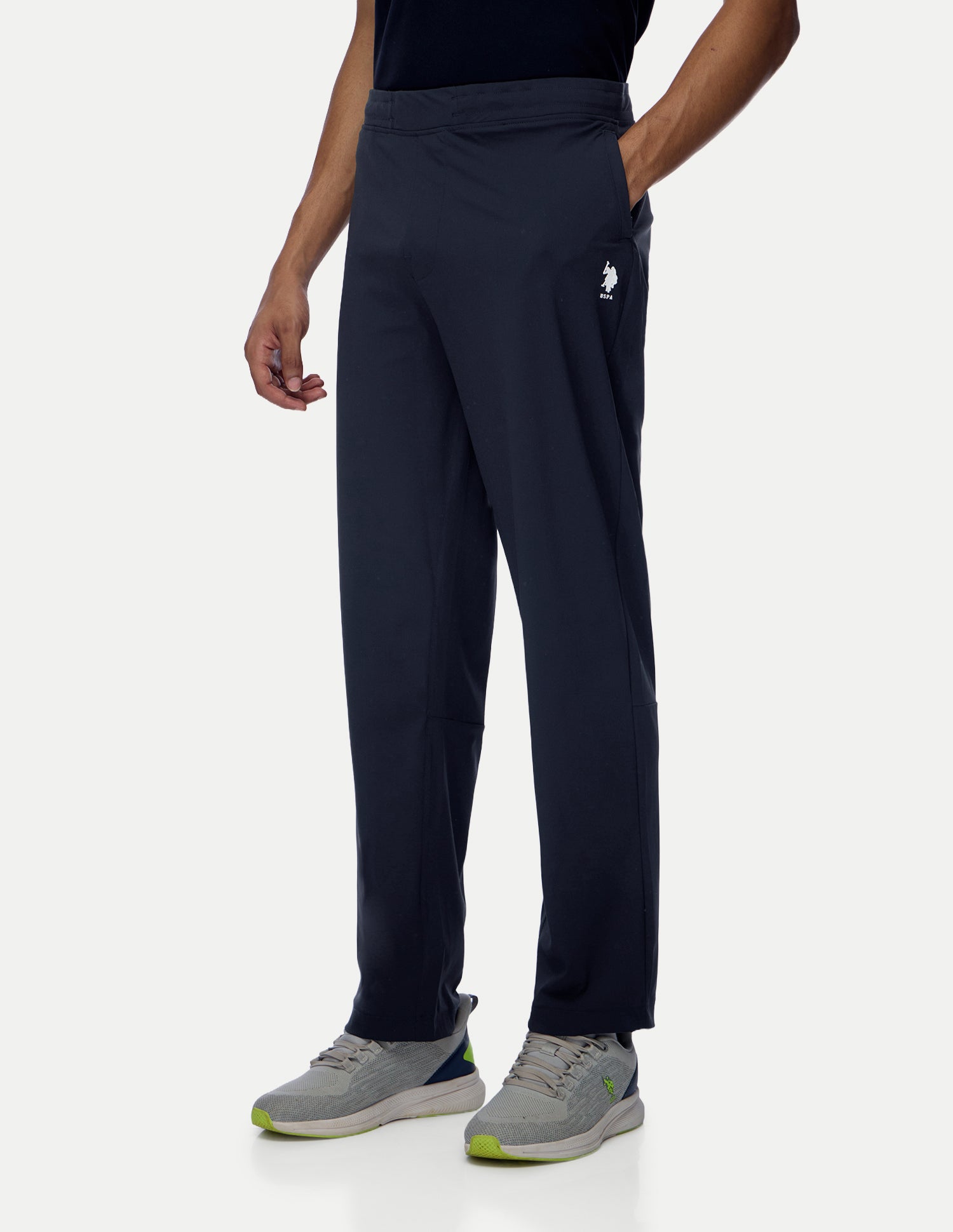 Mid Rise Regular Fit Active Track Pants Navy - U.S. Polo Assn. India | Large
