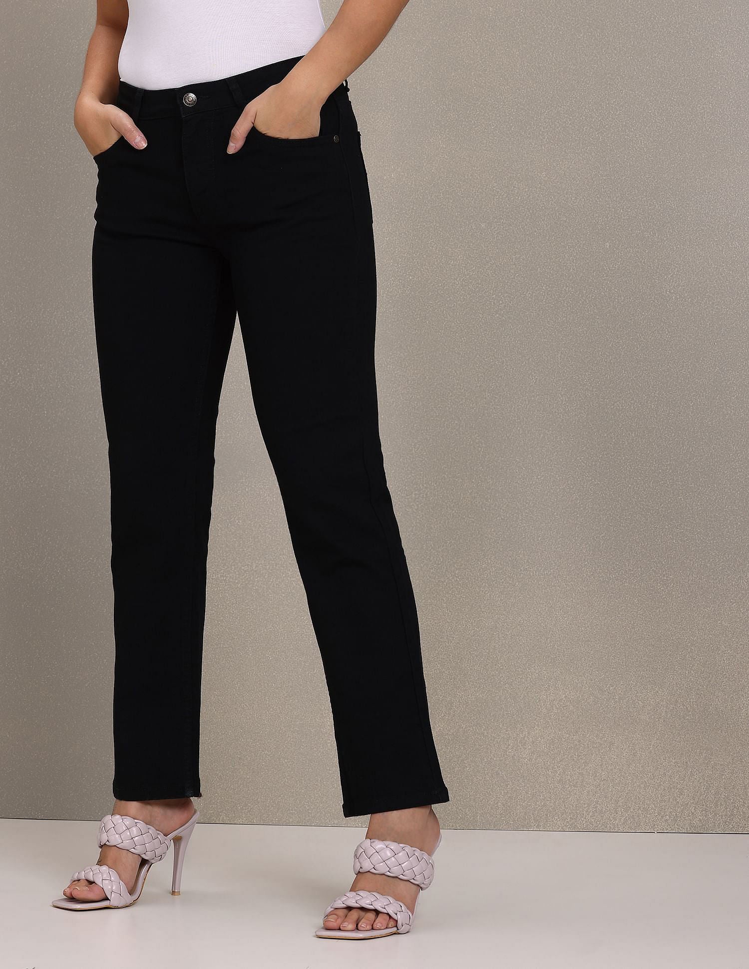 Twill Weave Straight Fit Jeans Black - U.S. POLO ASSN. | Large