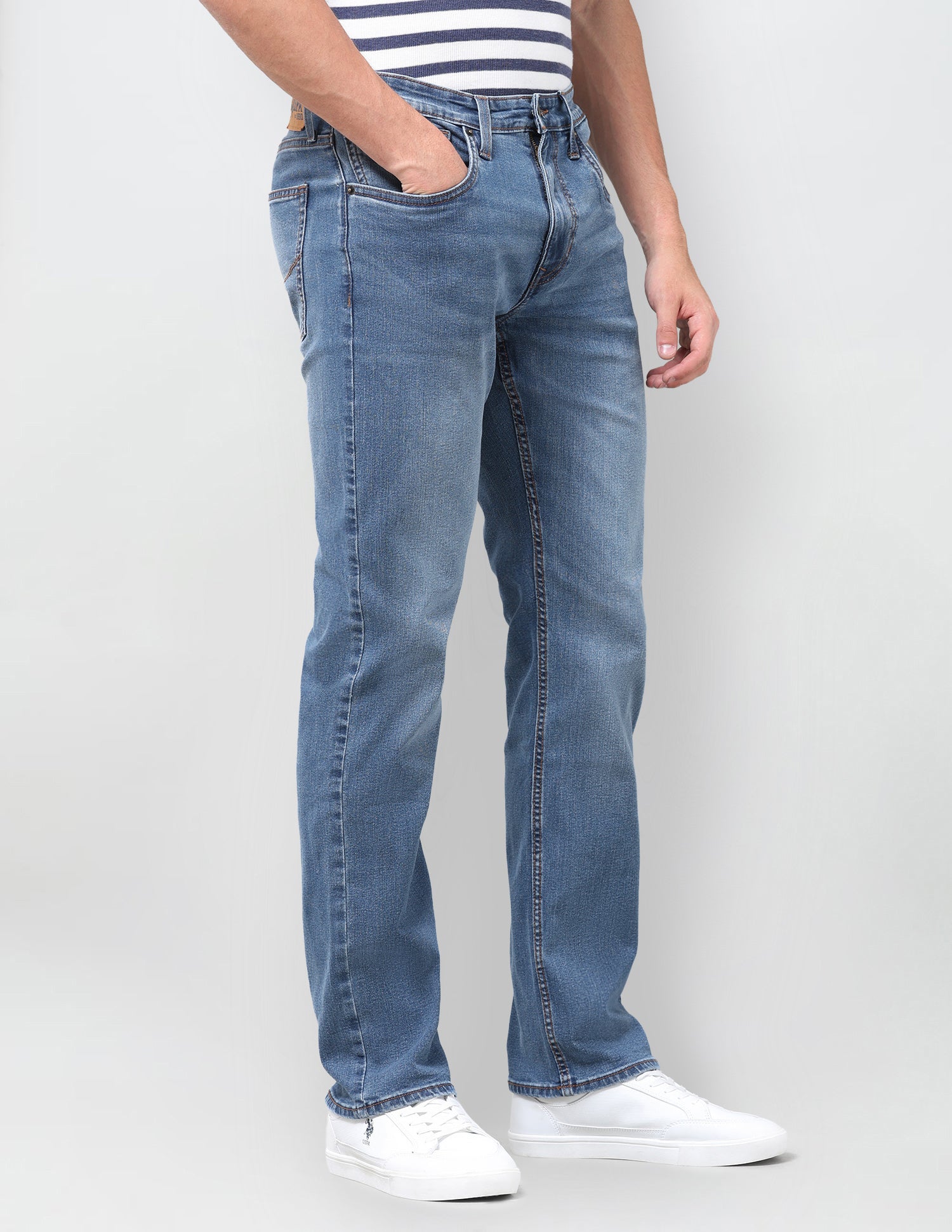 Harold Slim Straight Fit Blue Jeans Dark Indigo - U.S. Polo Assn. India | Large