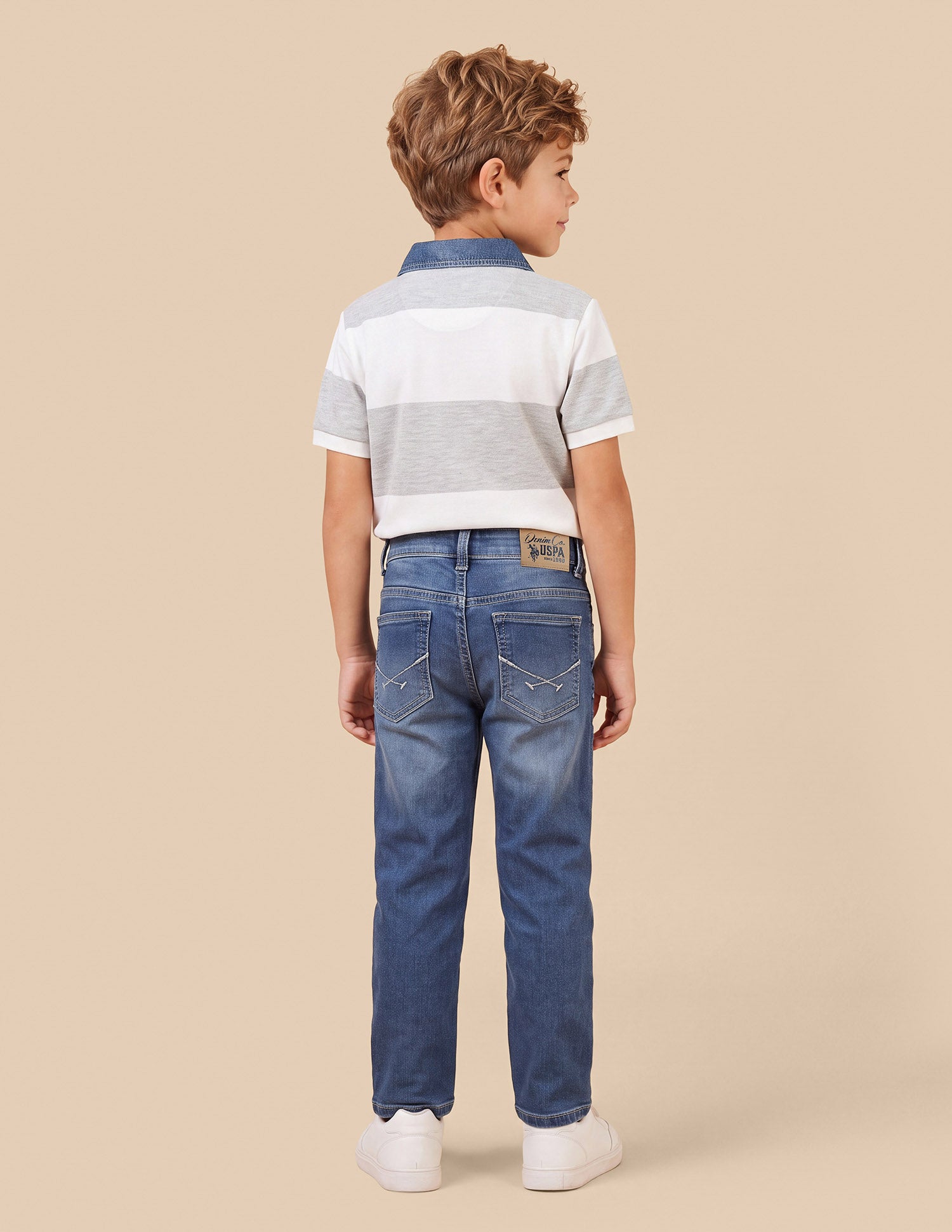 Relaxed Fit Blue Jeans Light Blue - U.S. Polo Assn. India | Large