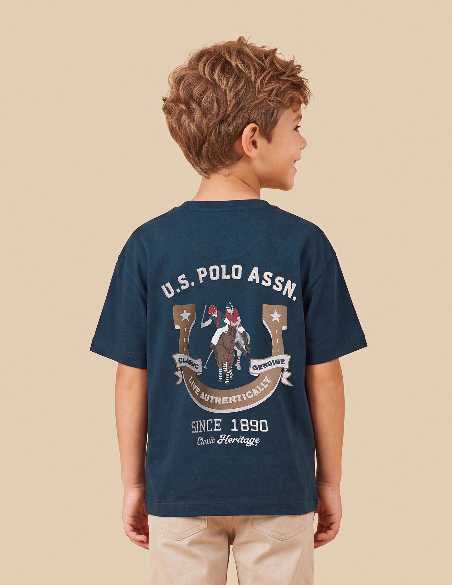 Solid Oversized Fit T-Shirt Teal - U.S. Polo Assn. India | Large