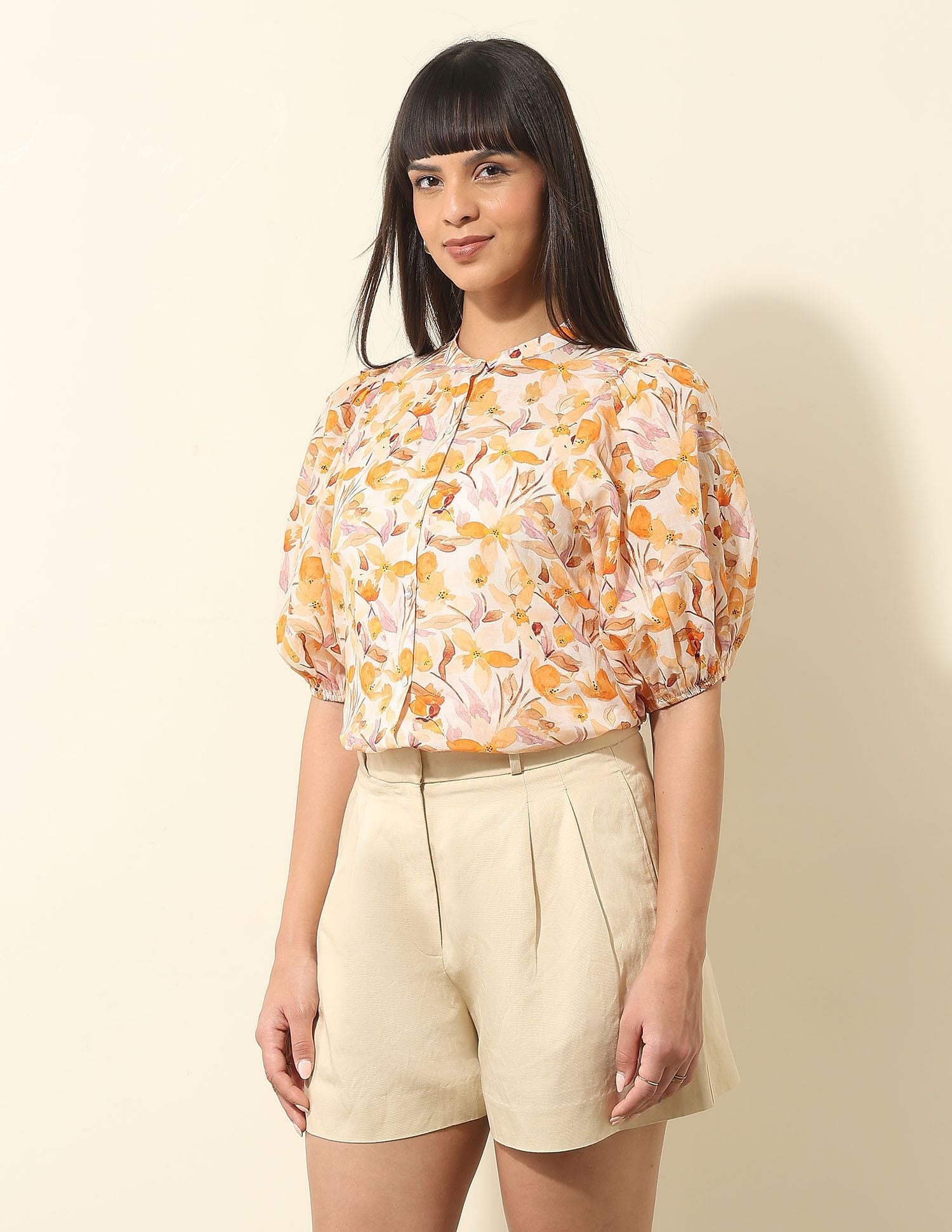 Floral Printed Top Multi - U.S. Polo Assn. India | Large
