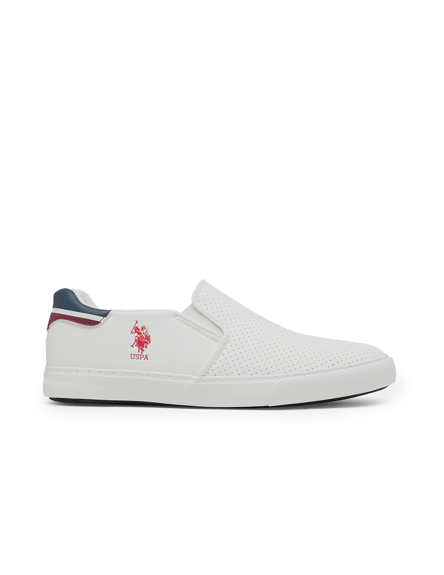 Men Round Toe Campbell 4.0 Slip-Ons Shoes Off White - U.S. Polo Assn. India | Large