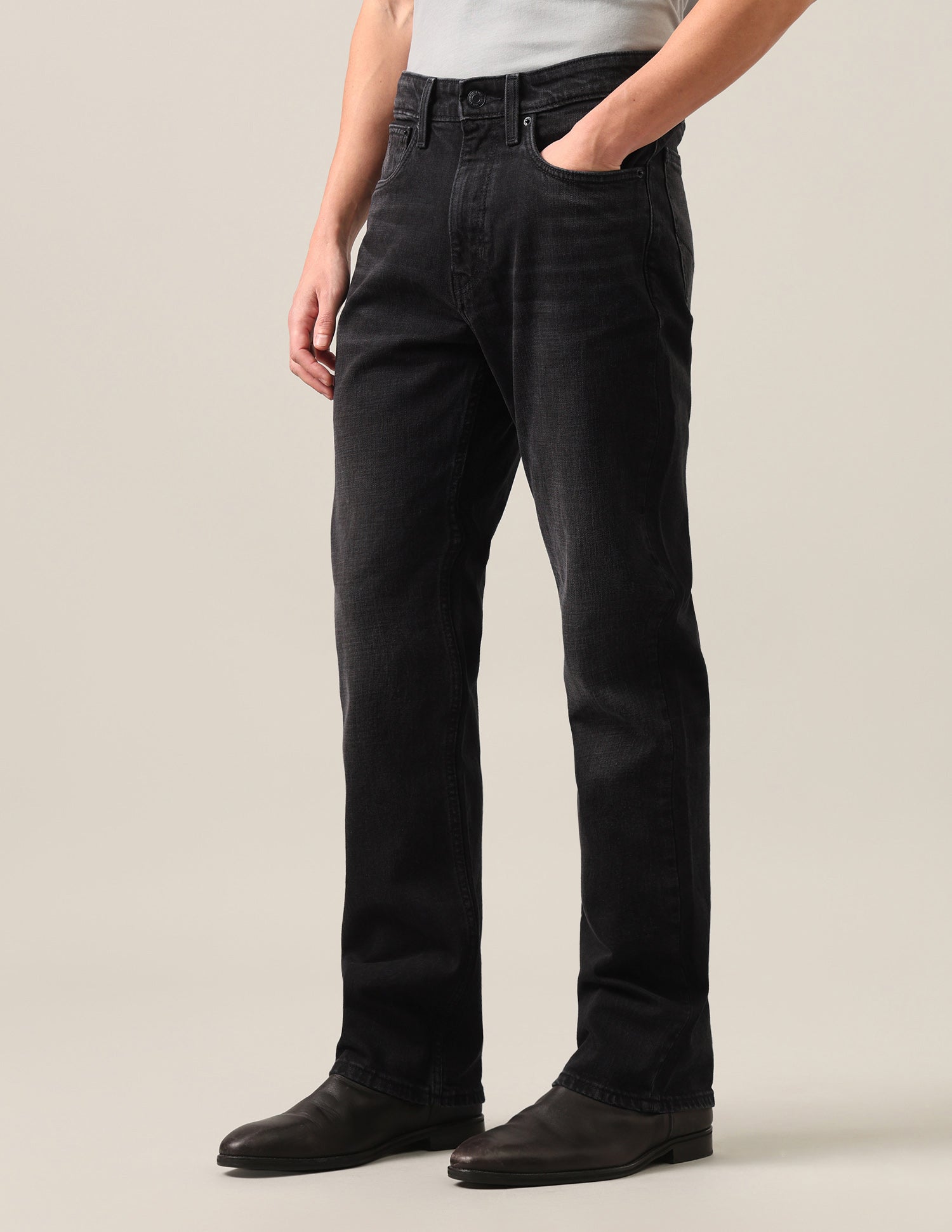 Connor Bootcut Fit Black Jeans Washed Black - U.S. Polo Assn. India | Large