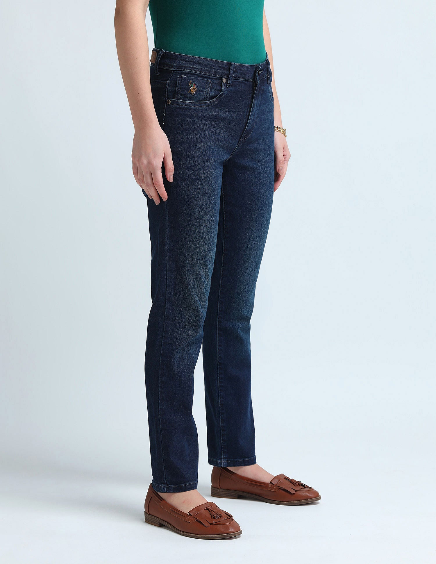 Slim Fit Blue Jeans Blue - U.S. POLO ASSN. | Large