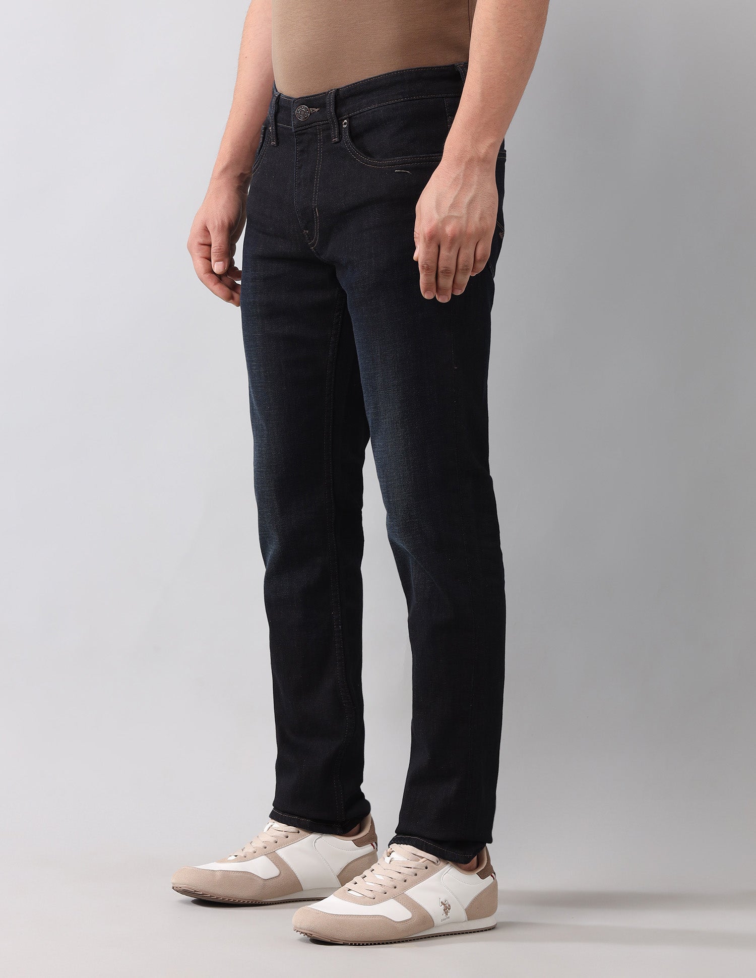 Brandon Slim Tapered Fit Vintage Jeans Dark Wash - U.S. Polo Assn. India | Large