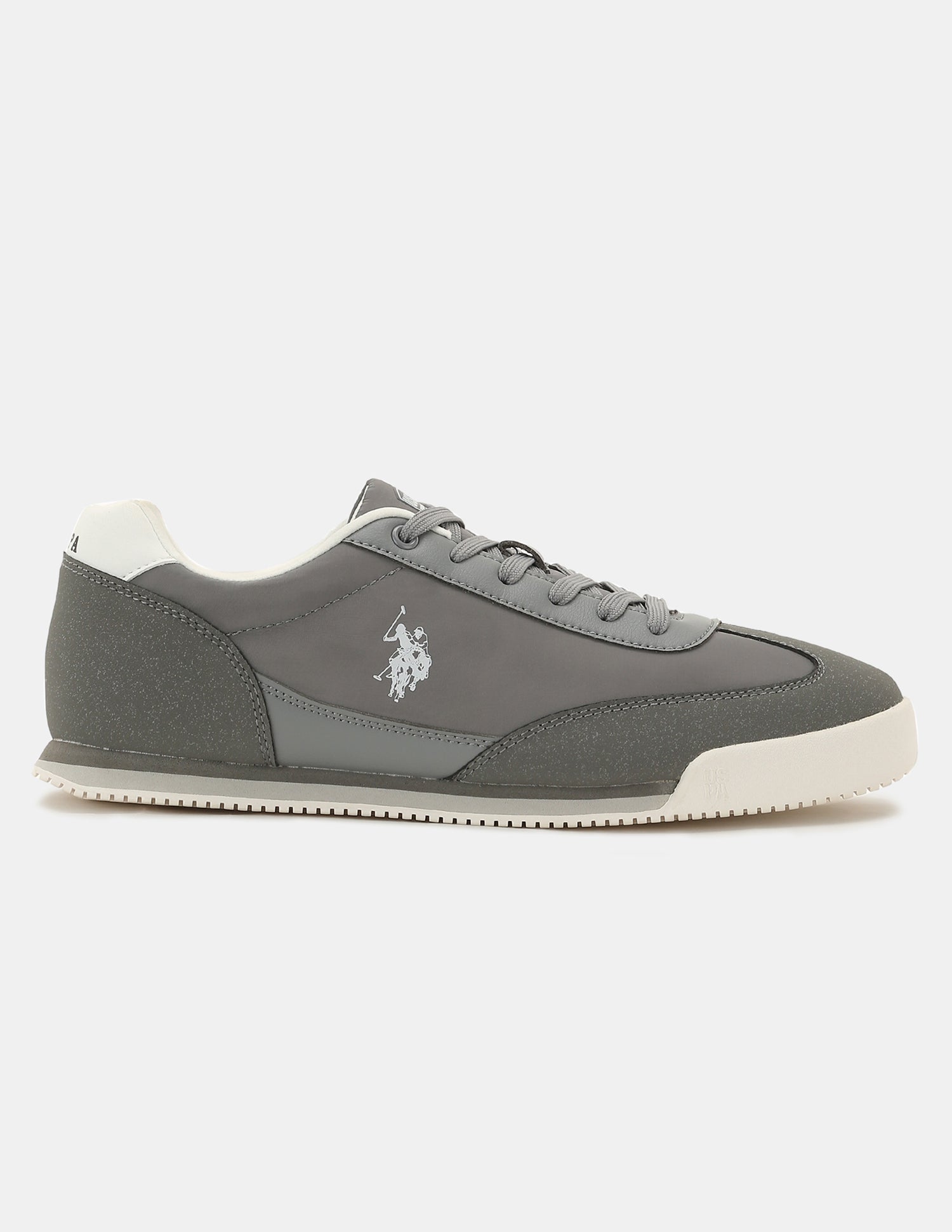 Men Solid Treviri Sneakers Grey - U.S. Polo Assn. India | Large