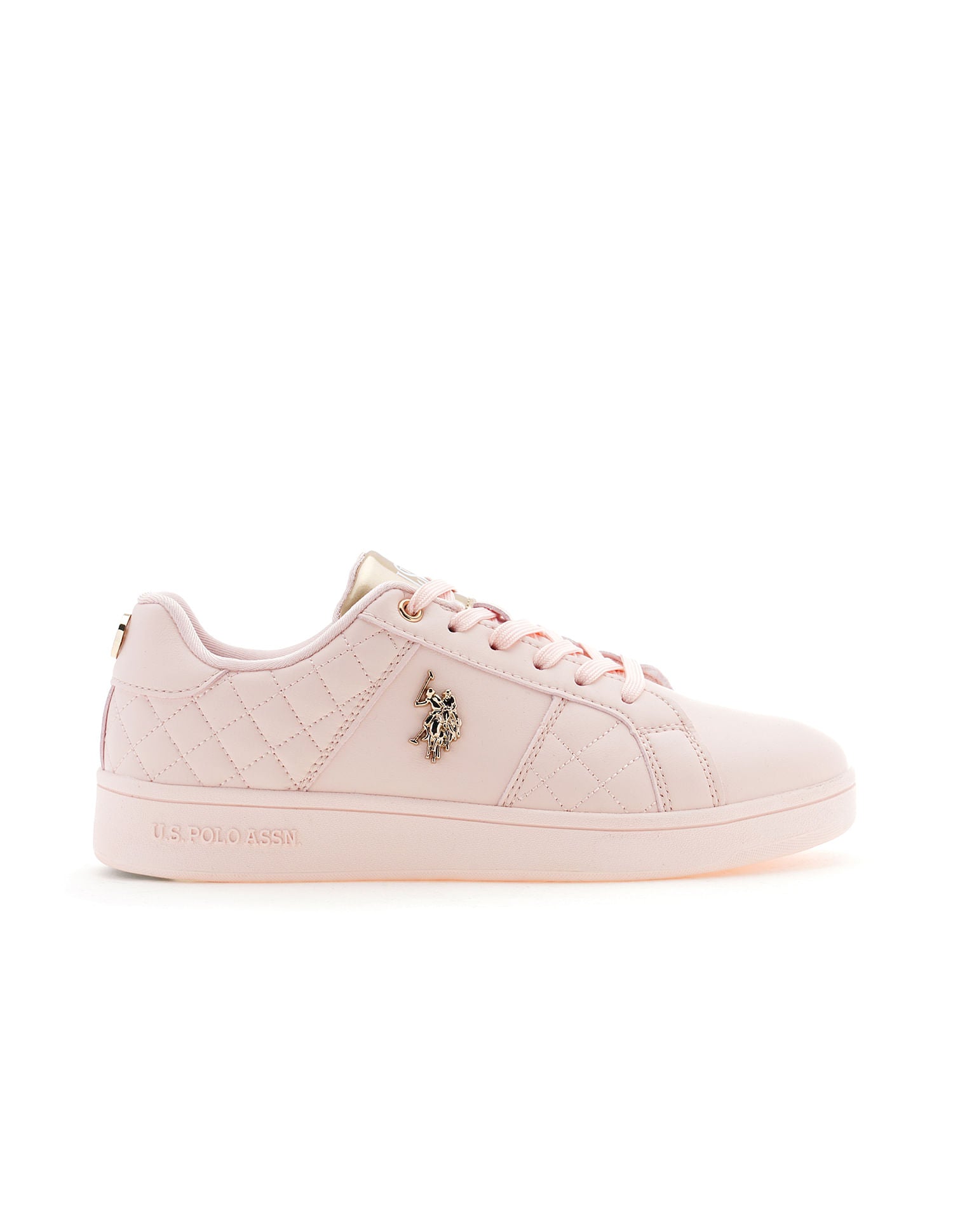 Women Quilted Simone Sneakers Light Pink - U.S. POLO ASSN. | Large