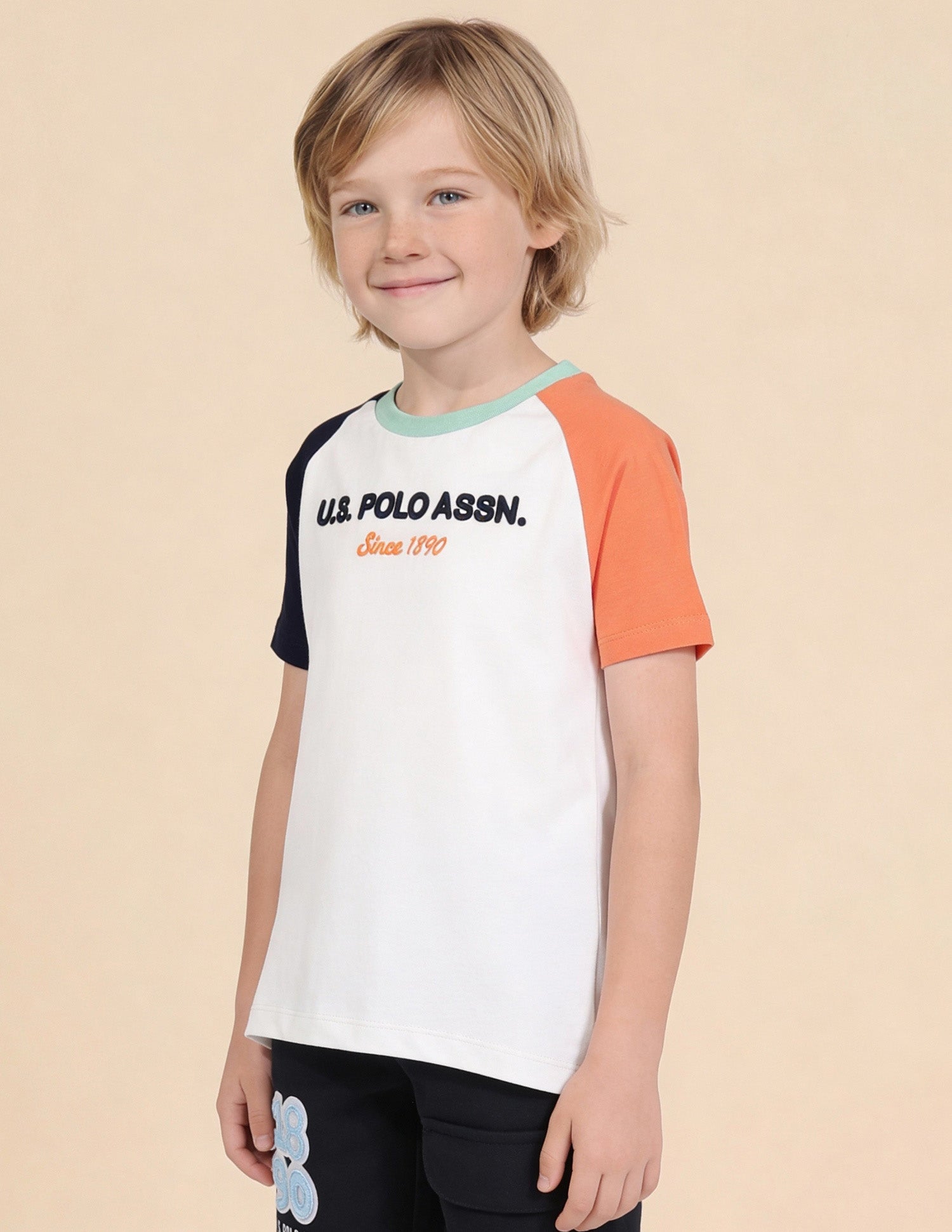 Graphic Brand Printed Regular Fit T-Shirt Off White - U.S. Polo Assn. India | Large