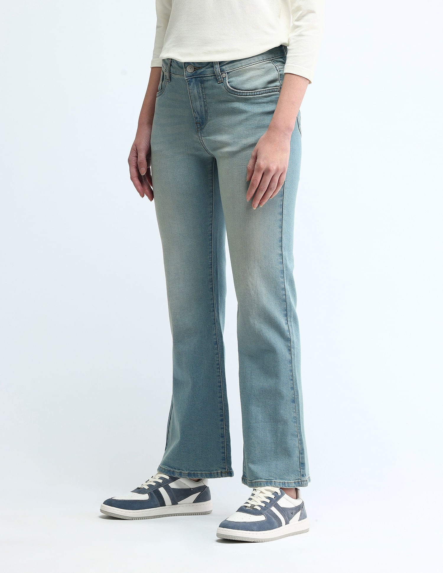 Mid Rise Bootcut Jeans Blue - U.S. Polo Assn. India | Large