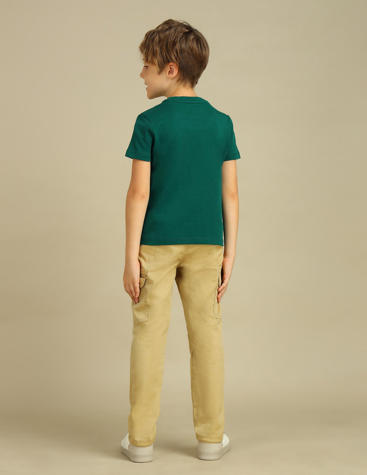 Boys Crew Neck Brand Printed T-Shirt Botanical Garden - U.S. POLO ASSN. | Large