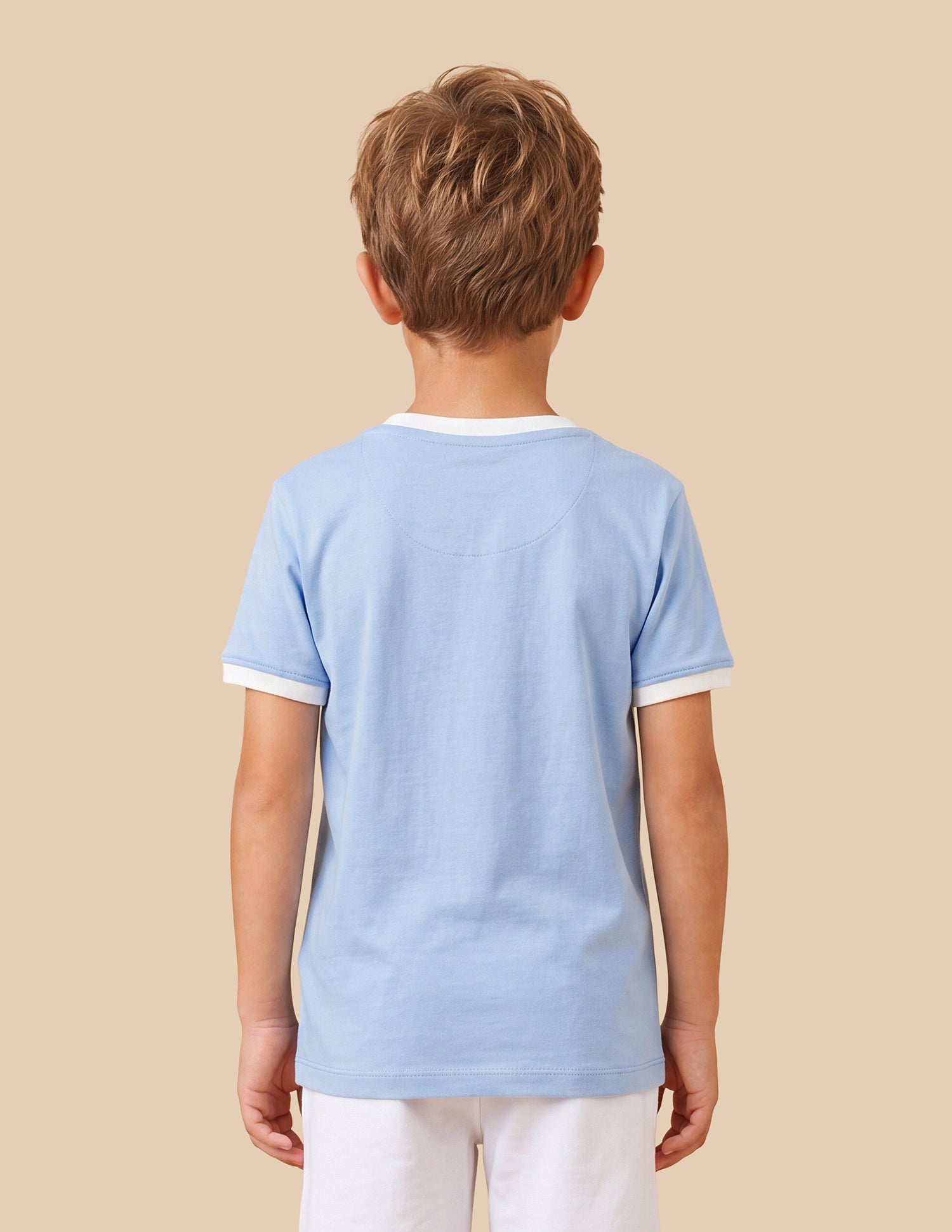Brand Printed Regular Fit T-Shirt Light Blue - U.S. Polo Assn. India | Large