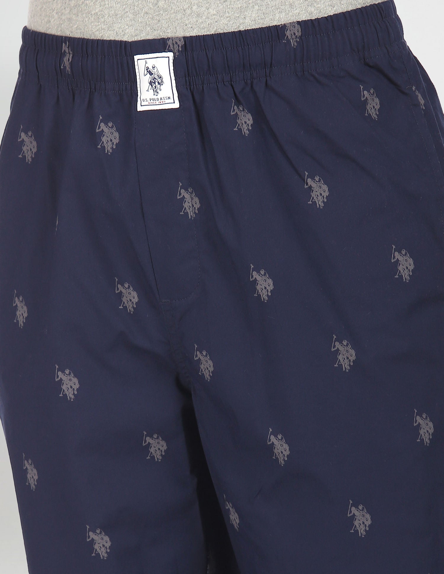 Signature Logo Print Cotton Lounge Pants - Pack Of 1 Navy - U.S. POLO ASSN. | Large