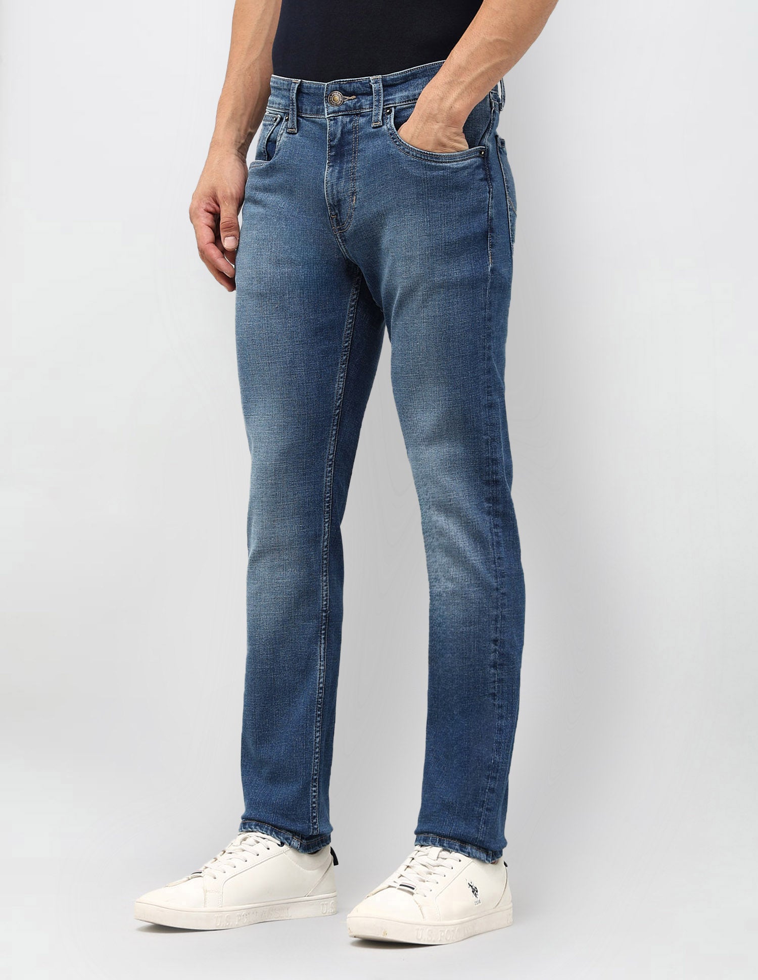 Regallo Skinny Fit Blue Jeans Blue - U.S. POLO ASSN. | Large