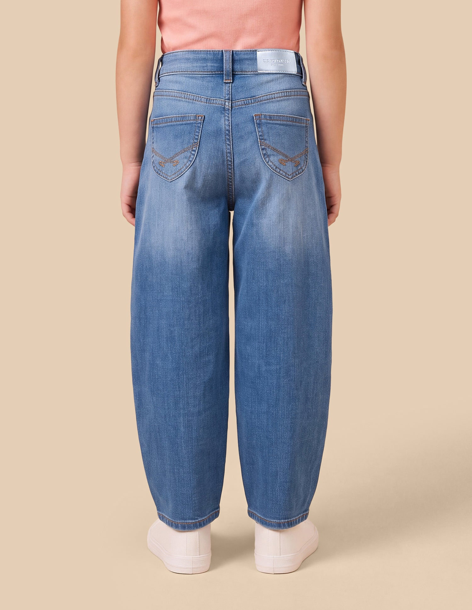 Barrel Fit Blue Jeans Light Blue - U.S. Polo Assn. India | Large