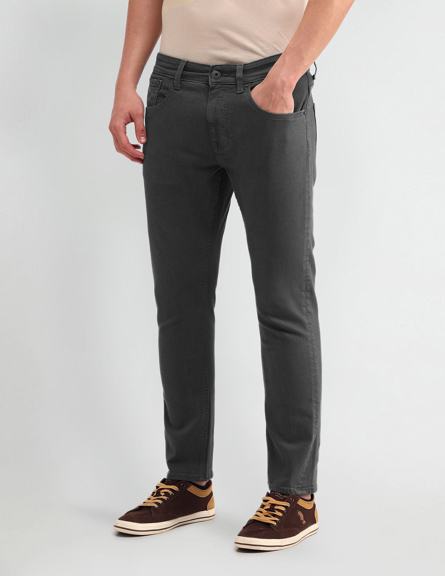 Henry Cropped Fit Jeans Black - U.S. POLO ASSN. | Large